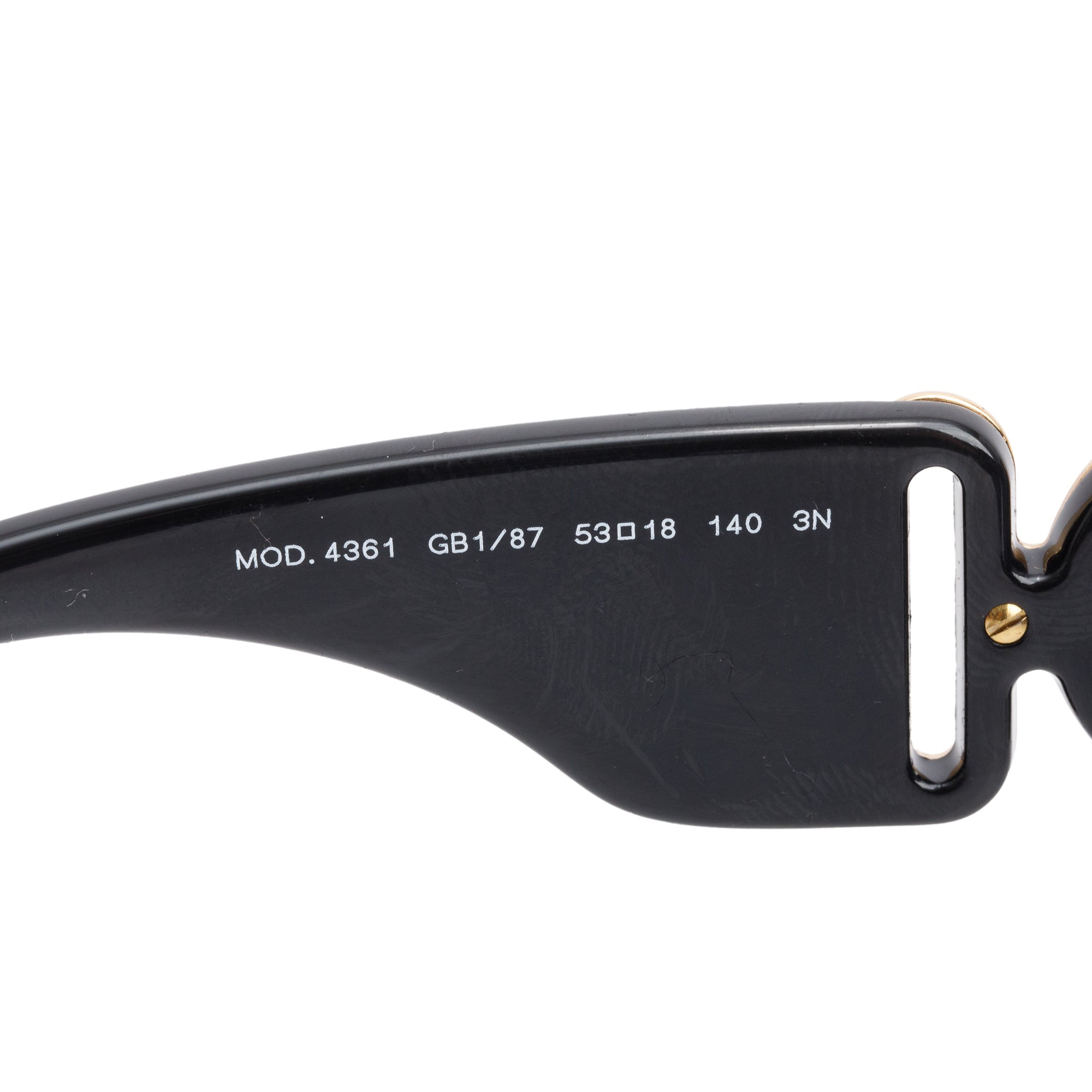 Versace 4361 Black Acetate Medusa Biggie Sunglasses w/ Box & Case