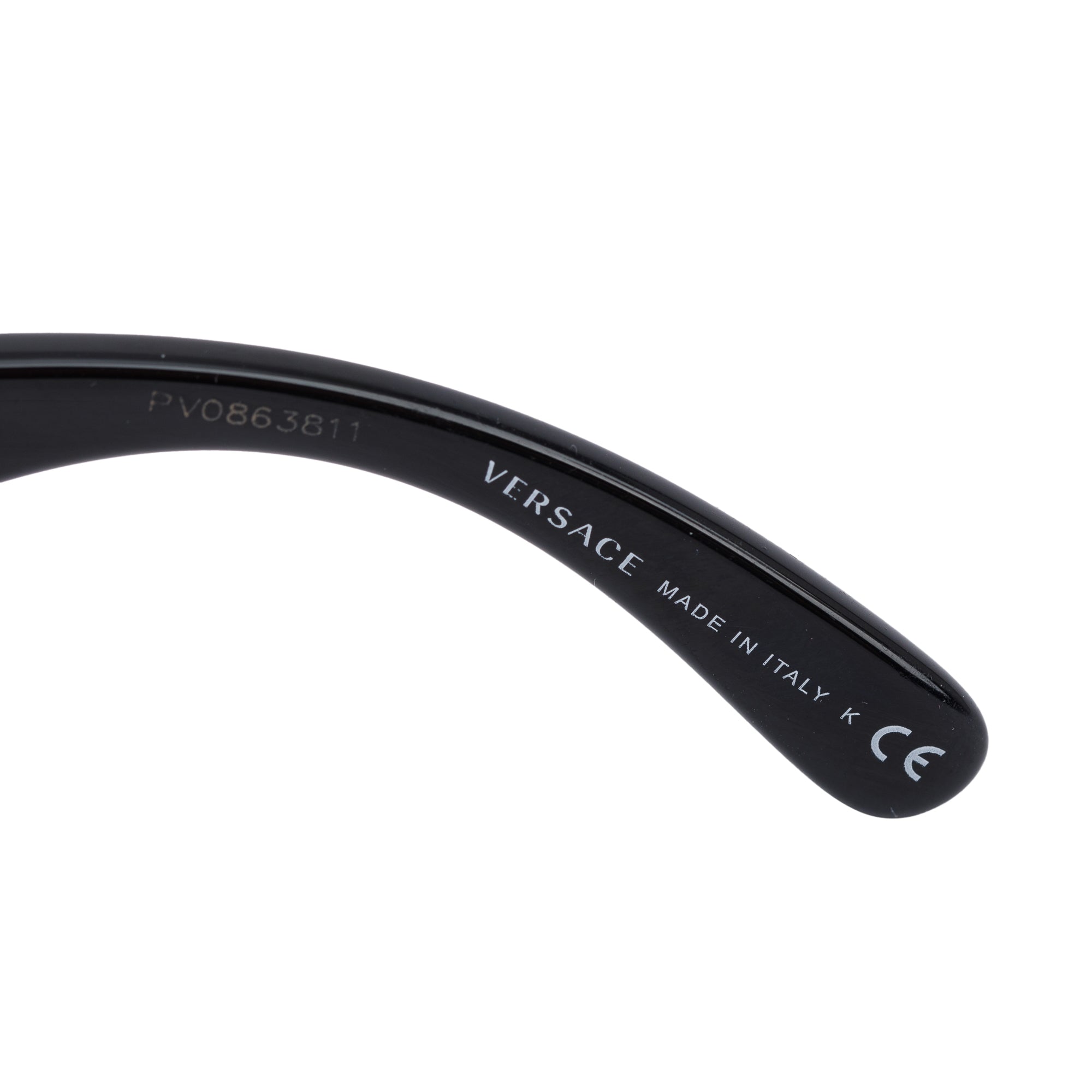 Versace 4361 Black Acetate Medusa Biggie Sunglasses w/ Box & Case