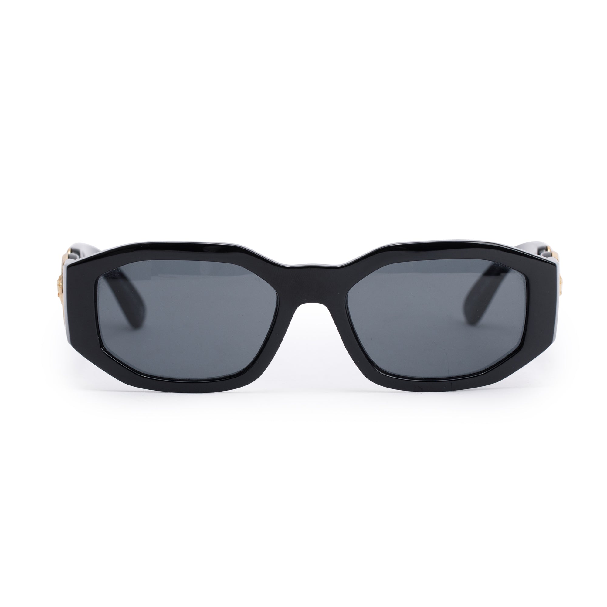 Versace 4361 Black Acetate Medusa Biggie Sunglasses w/ Box & Case