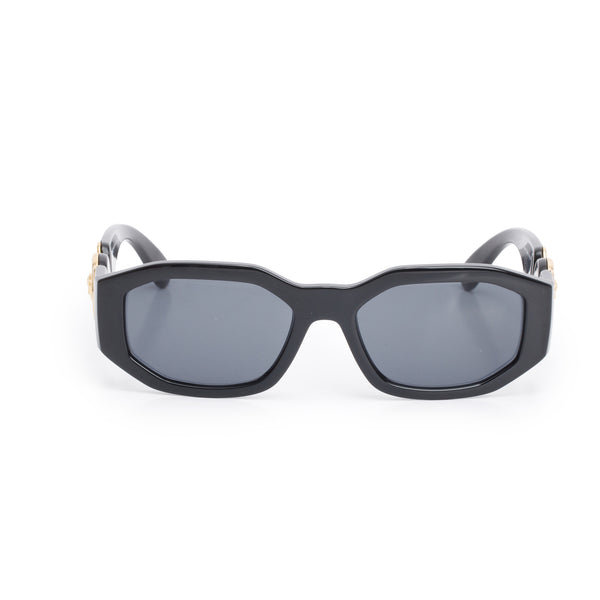 Versace 4361 Black Acetate Medusa Biggie Sunglasses w/ Box & Case