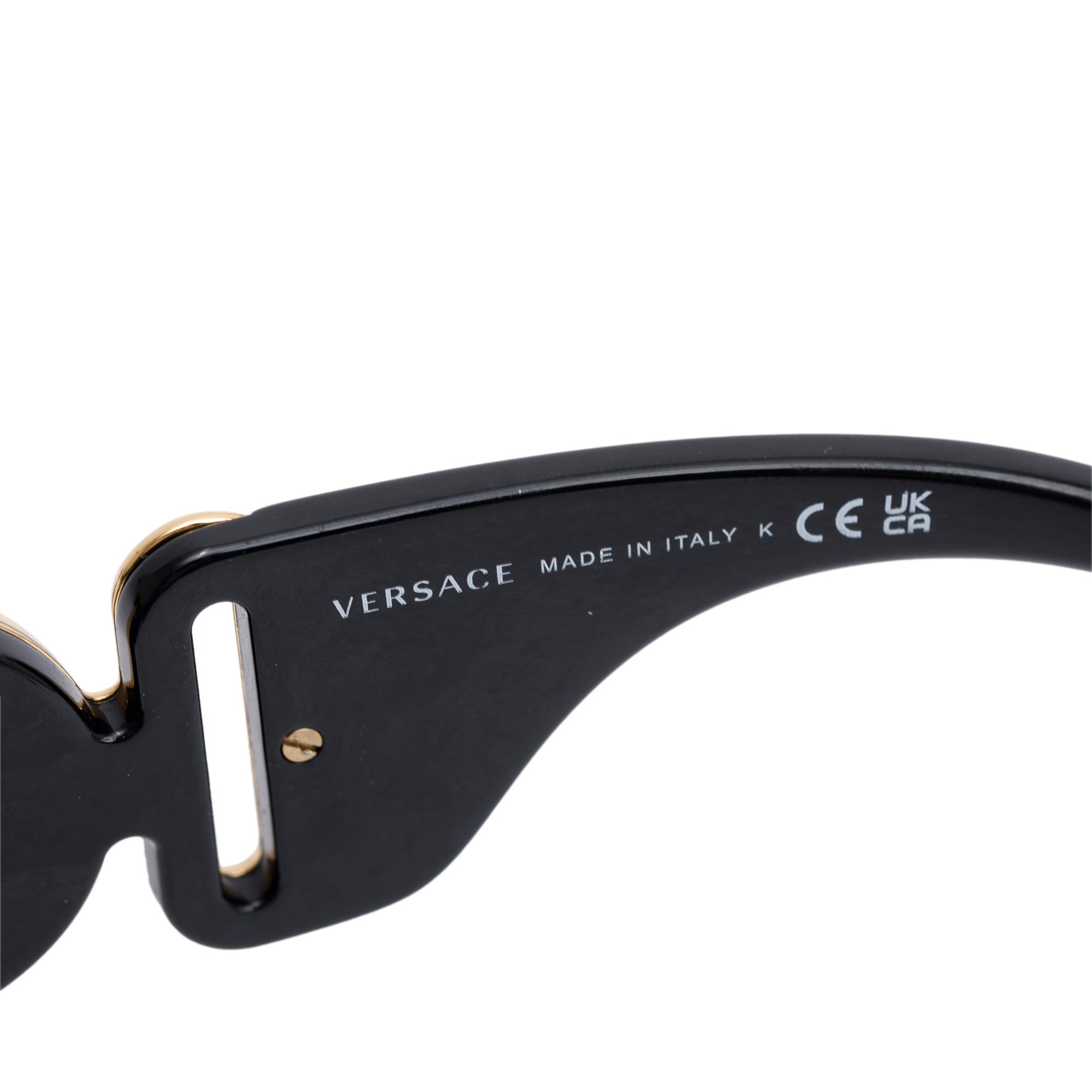 Versace 4425U Black Acetate Medusa Biggie Sunglasses w/ Box & Case