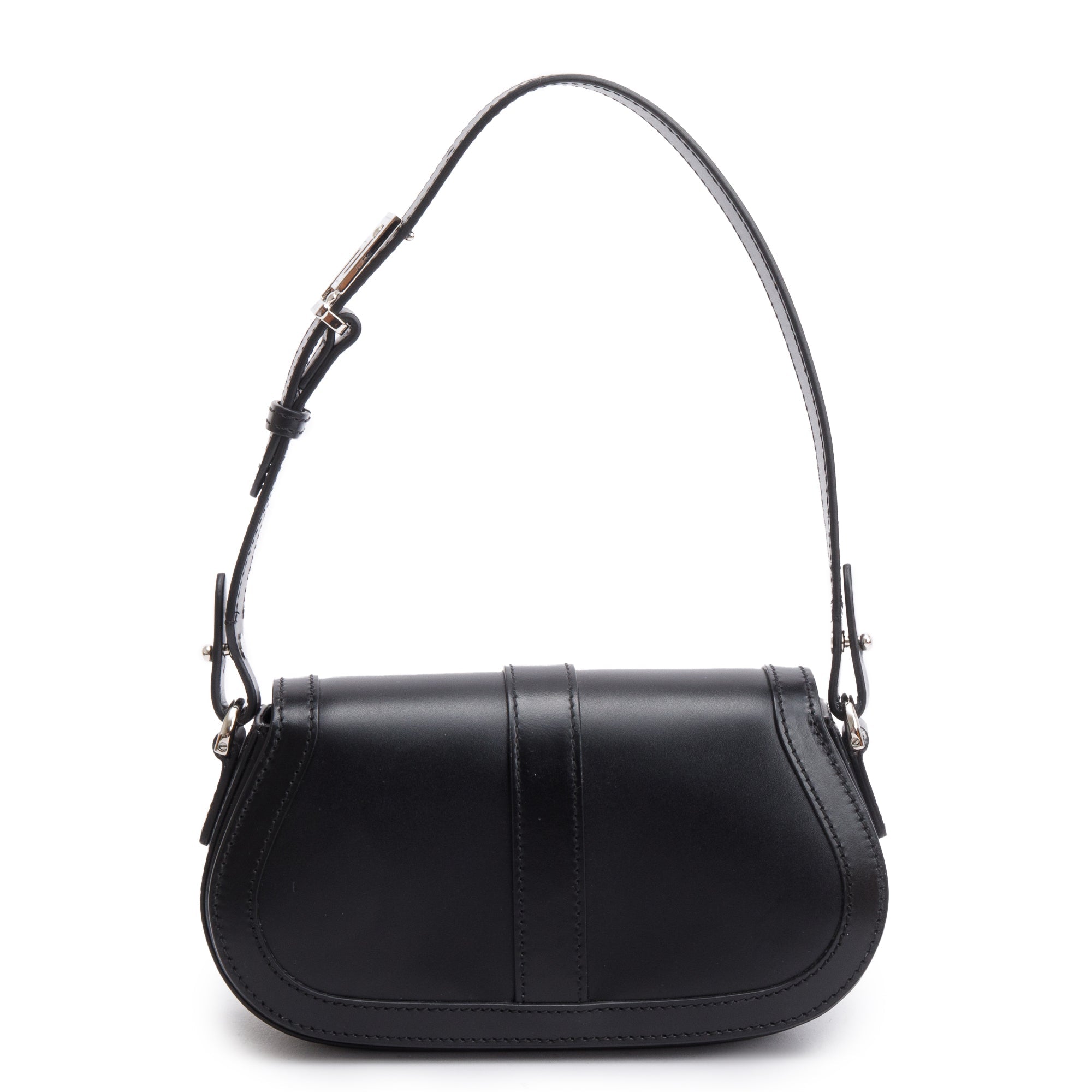 Versace Black Calf Leather Mini Greca Goddess Shoulder Bag w/ Box