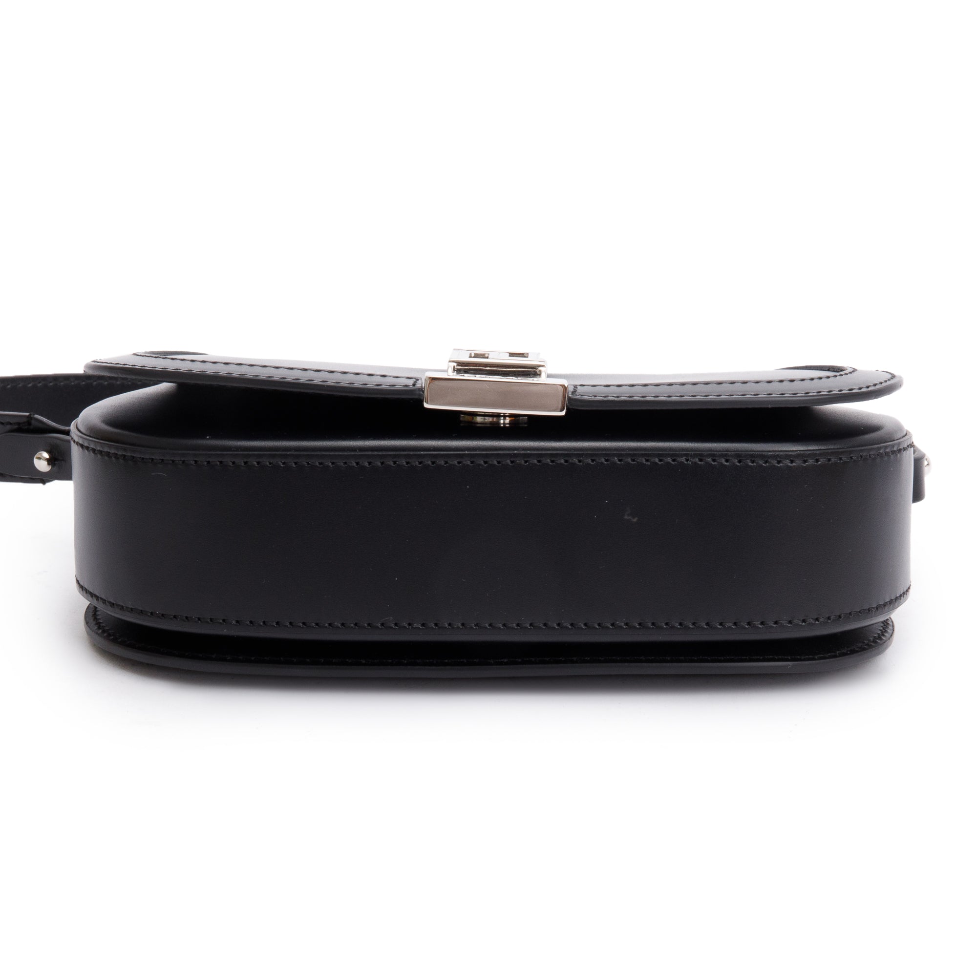 Versace Black Calf Leather Mini Greca Goddess Shoulder Bag w/ Box