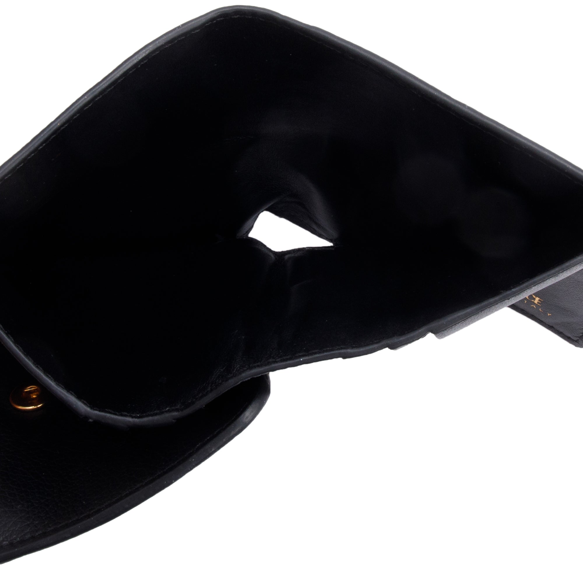 Versace Black Calfskin Leather La Medusa Bifold Wallet w/ Box