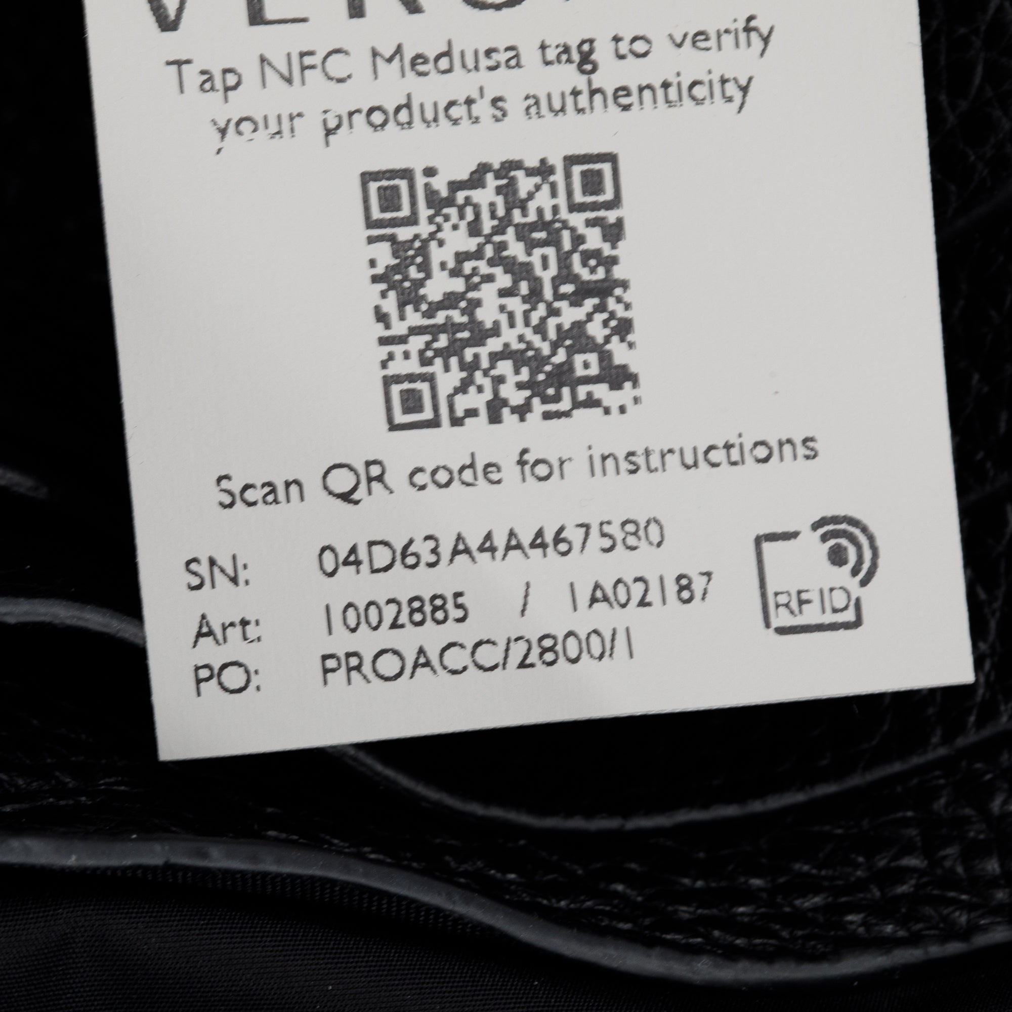 Versace Black Calfskin Leather Medusa Biggie Crossbody Bag