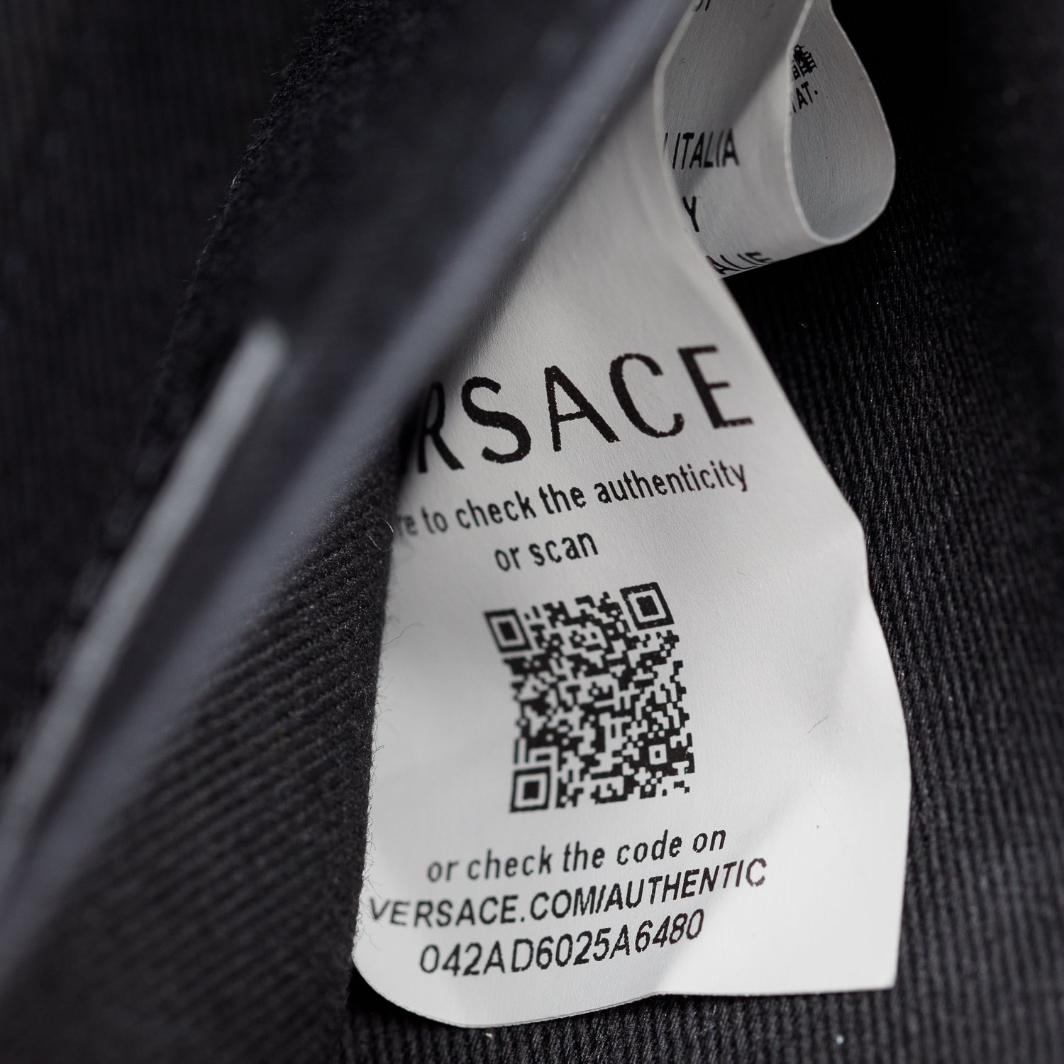 Versace Black Calfskin Leather Palazzo Camera Bag