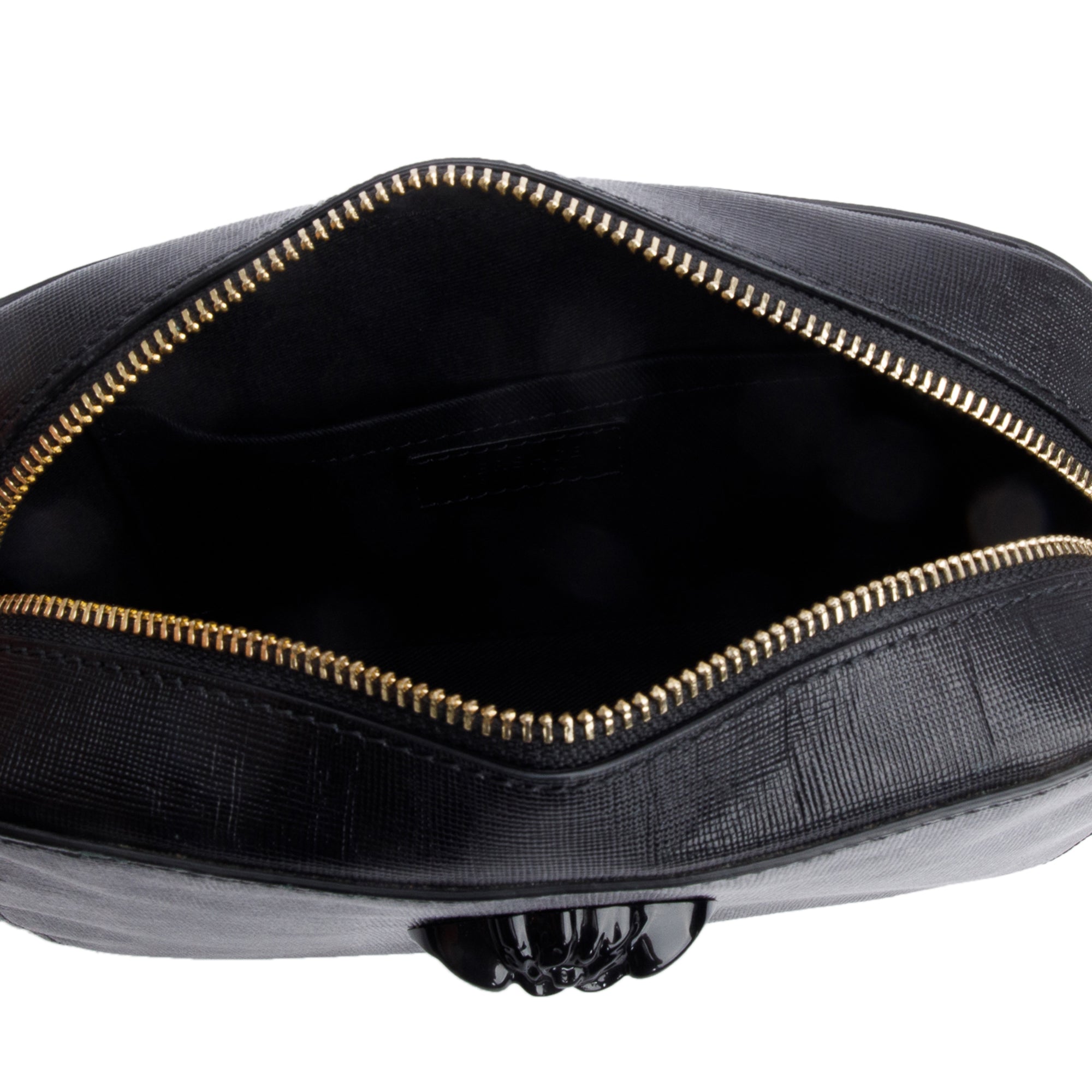 Versace Black Calfskin Leather Palazzo Camera Bag