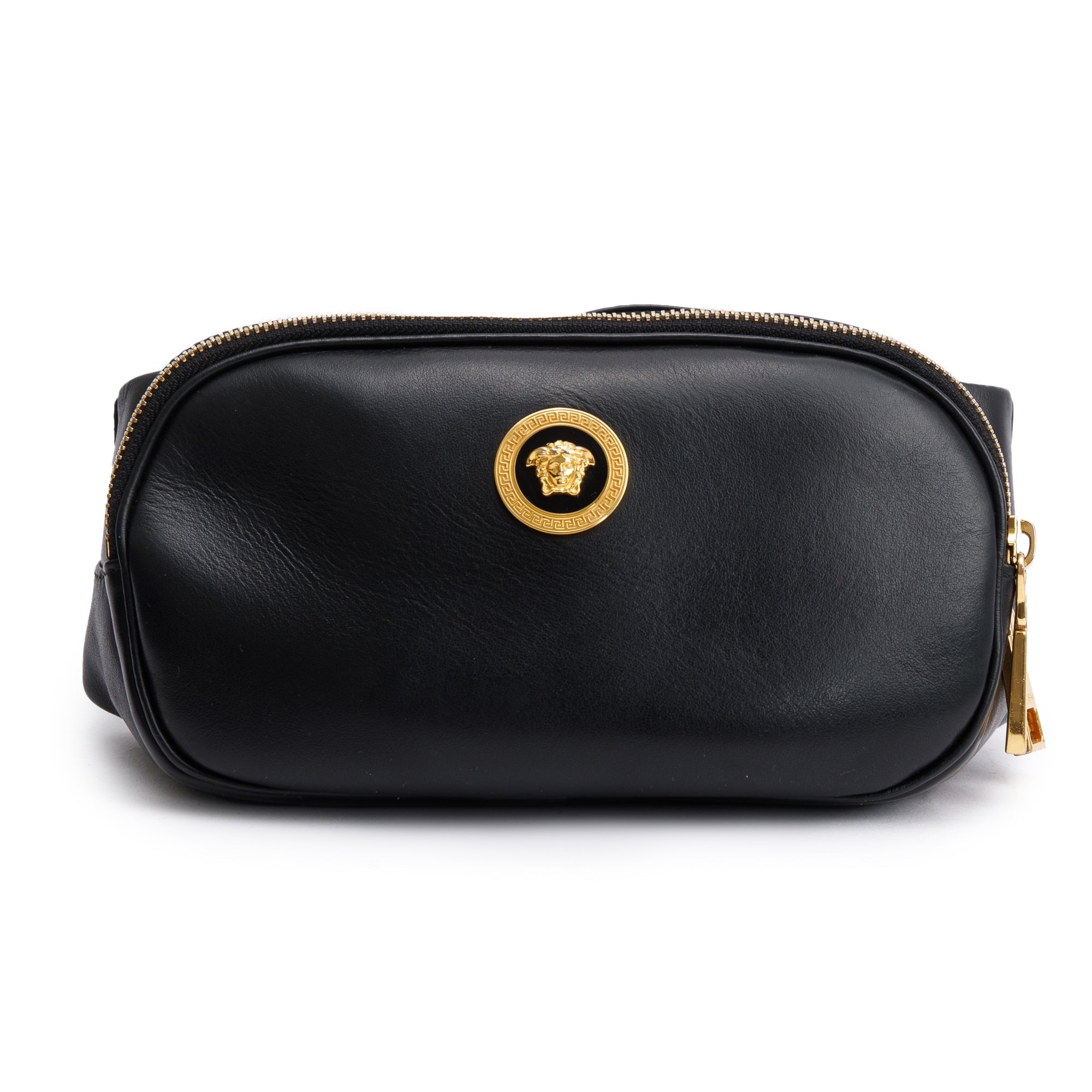 Versace Black Leather Medusa Waist Bag – OLIVER'S