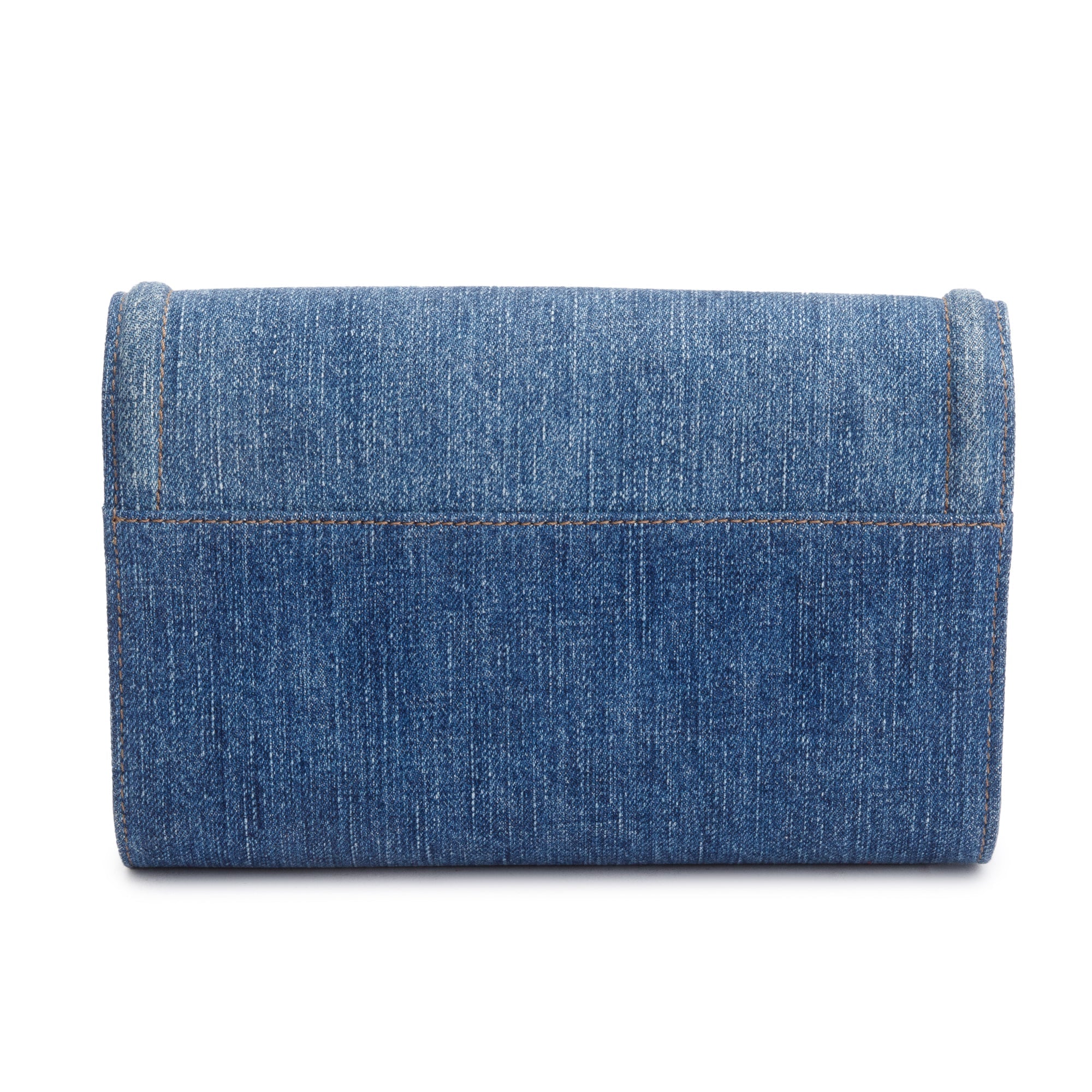 Versace Blue Denim La Medusa Crossbody Bag