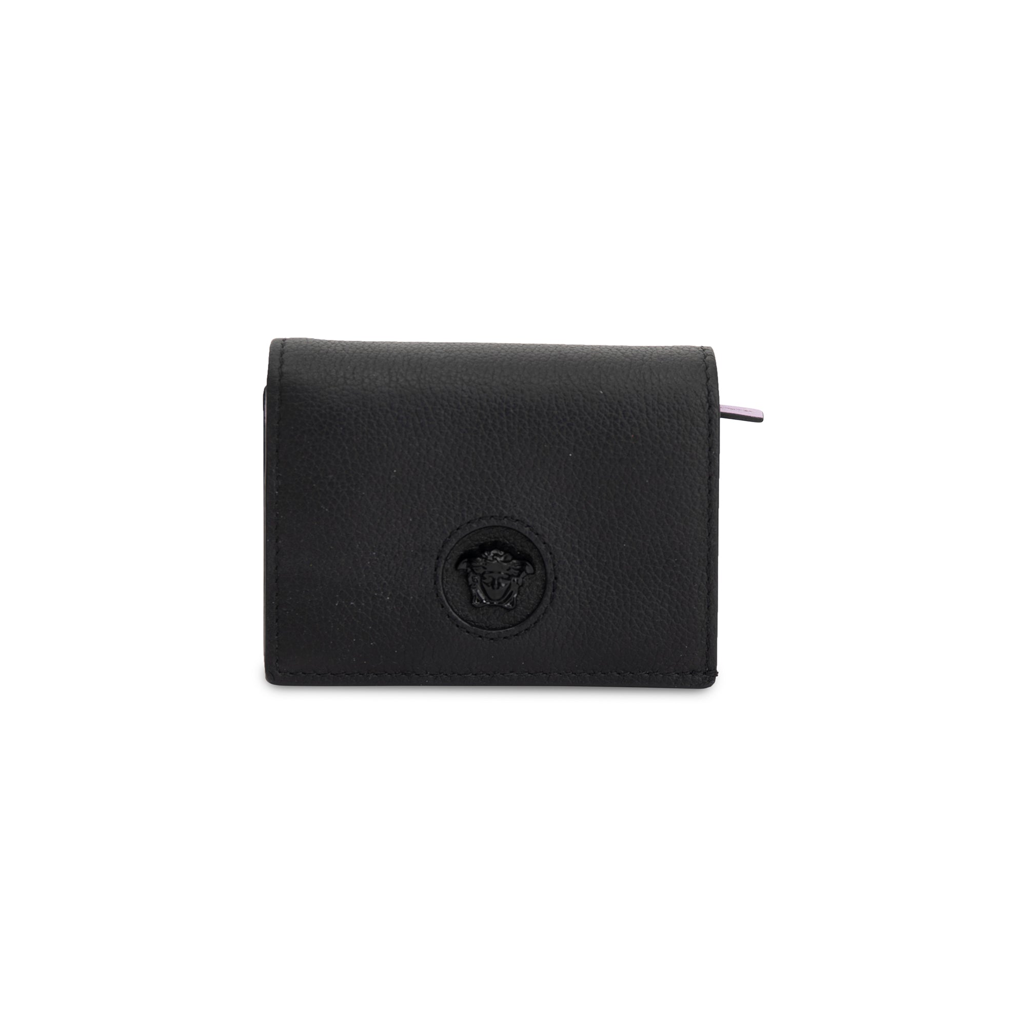 Versace Medusa Leather Card Holder Wallet w/ Box