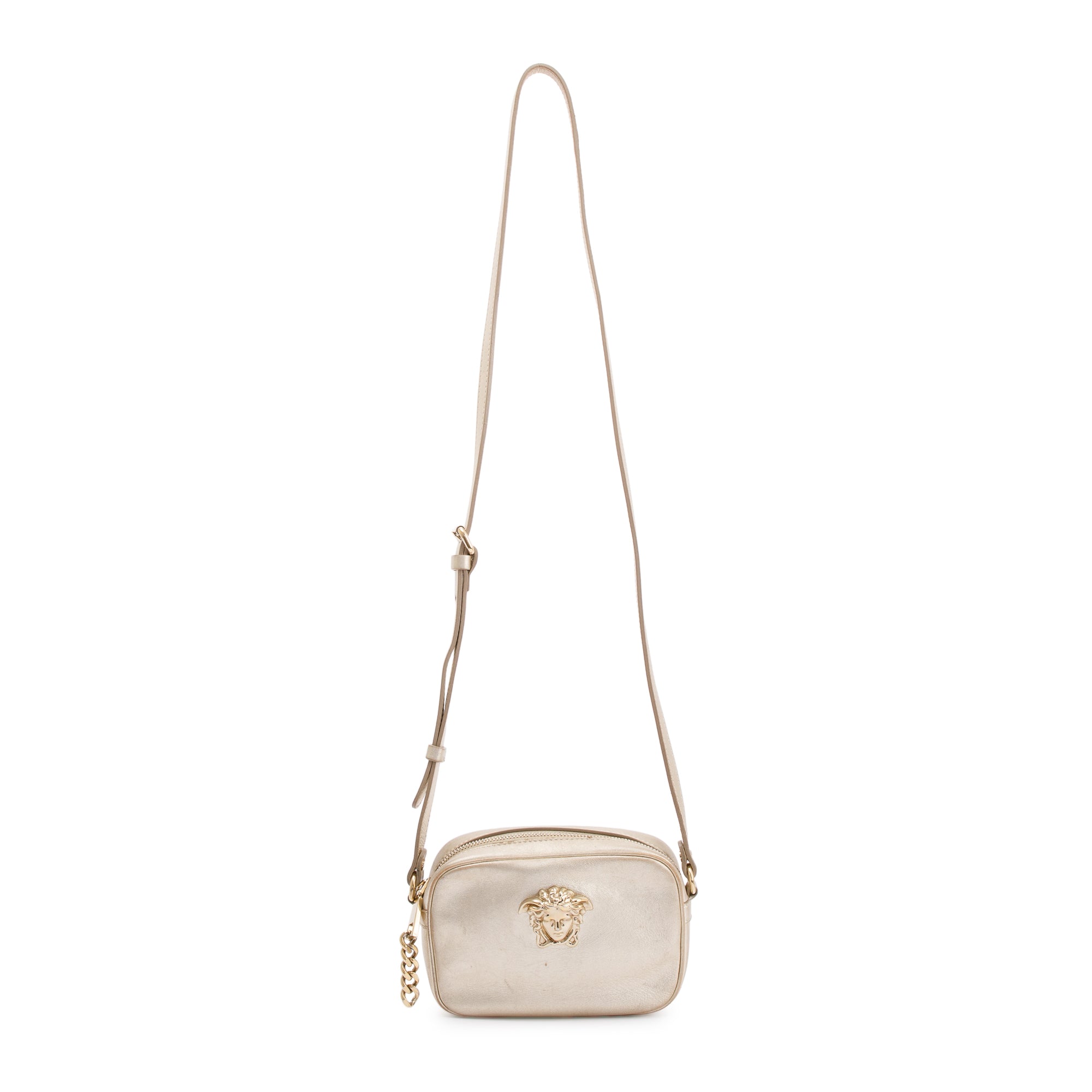 Versace Metallic Gold Palazzo Camera Bag