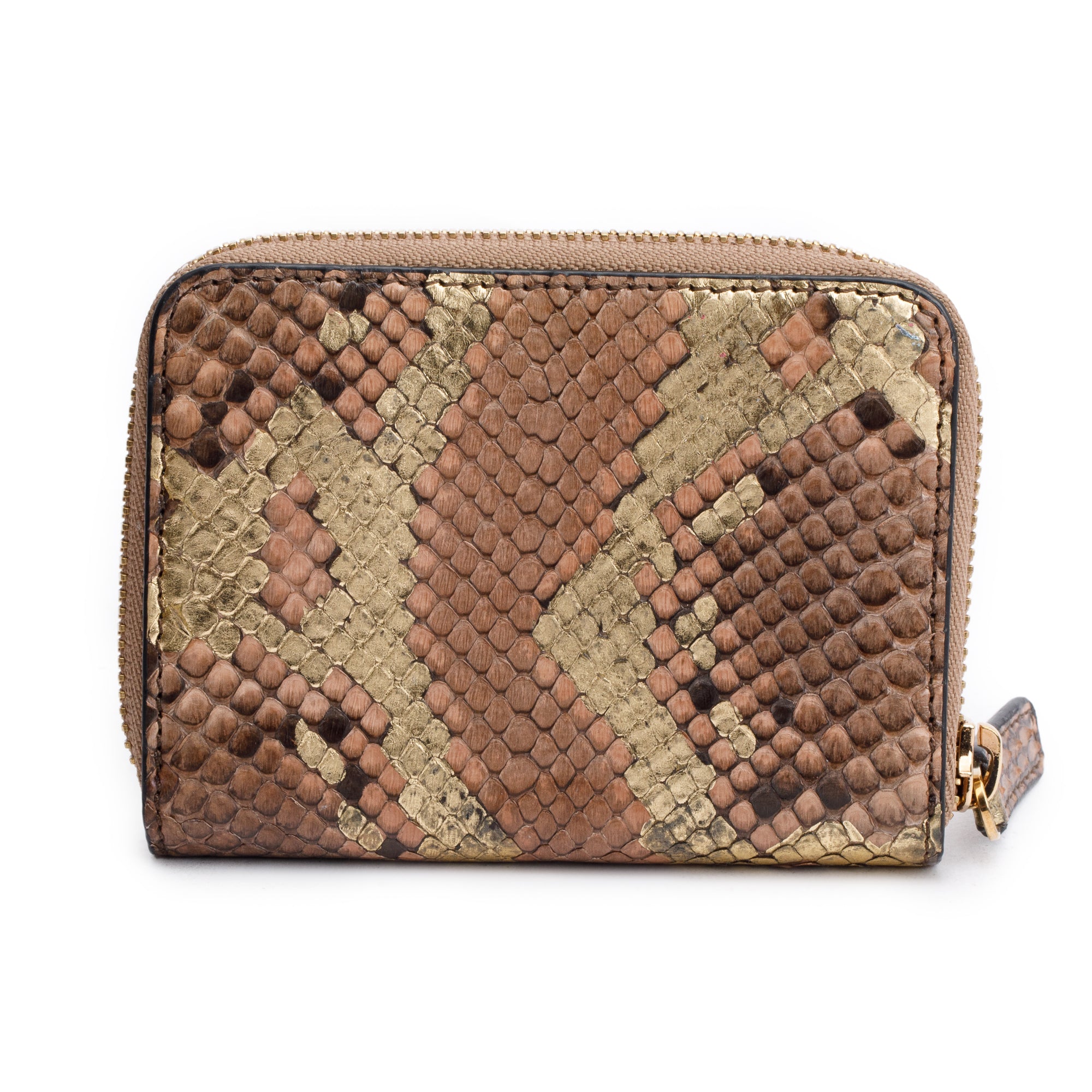 Versace Multicolor Python Barocco Compact Wallet