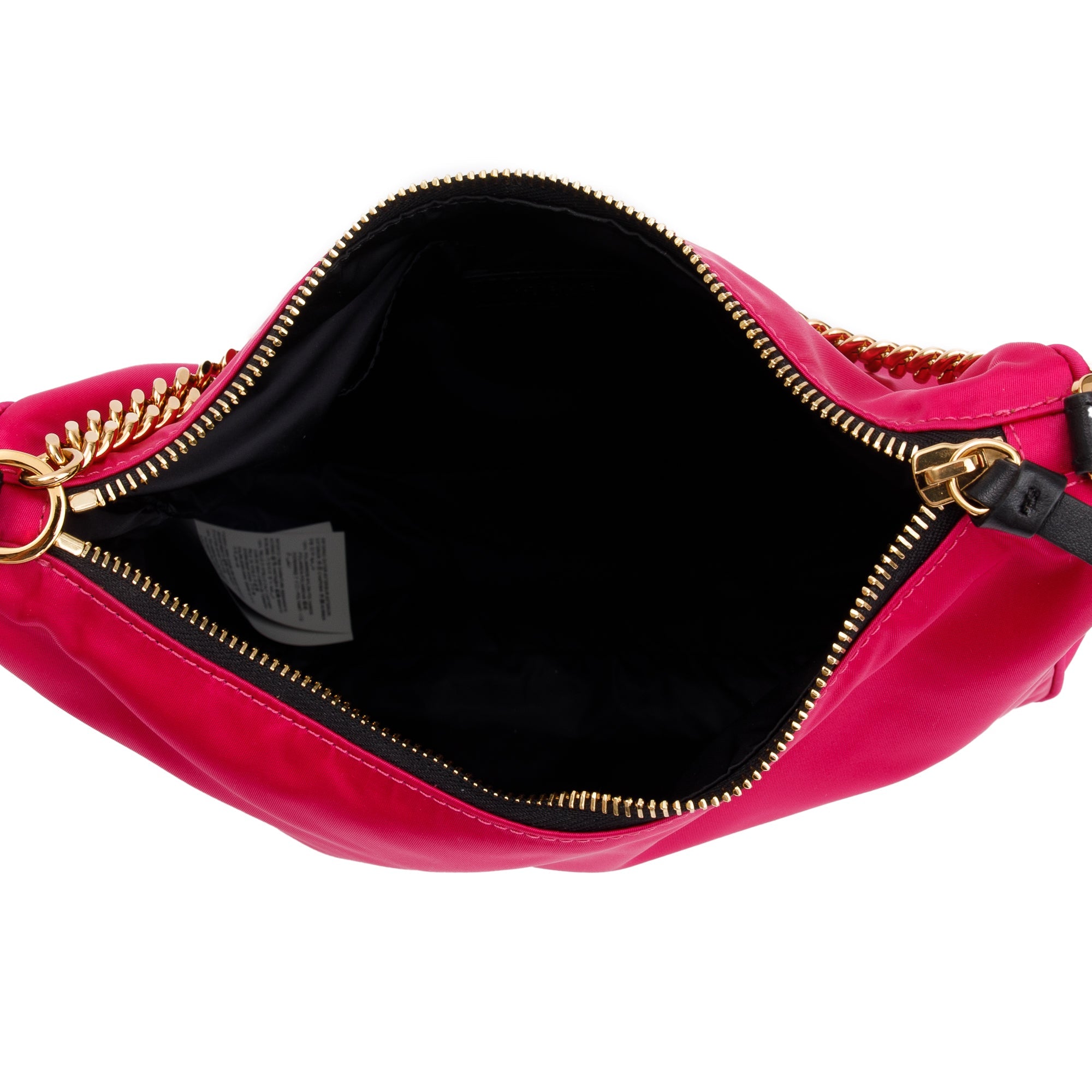 Versace Pink Nylon Small Medusa Tribute Chain Shoulder Bag