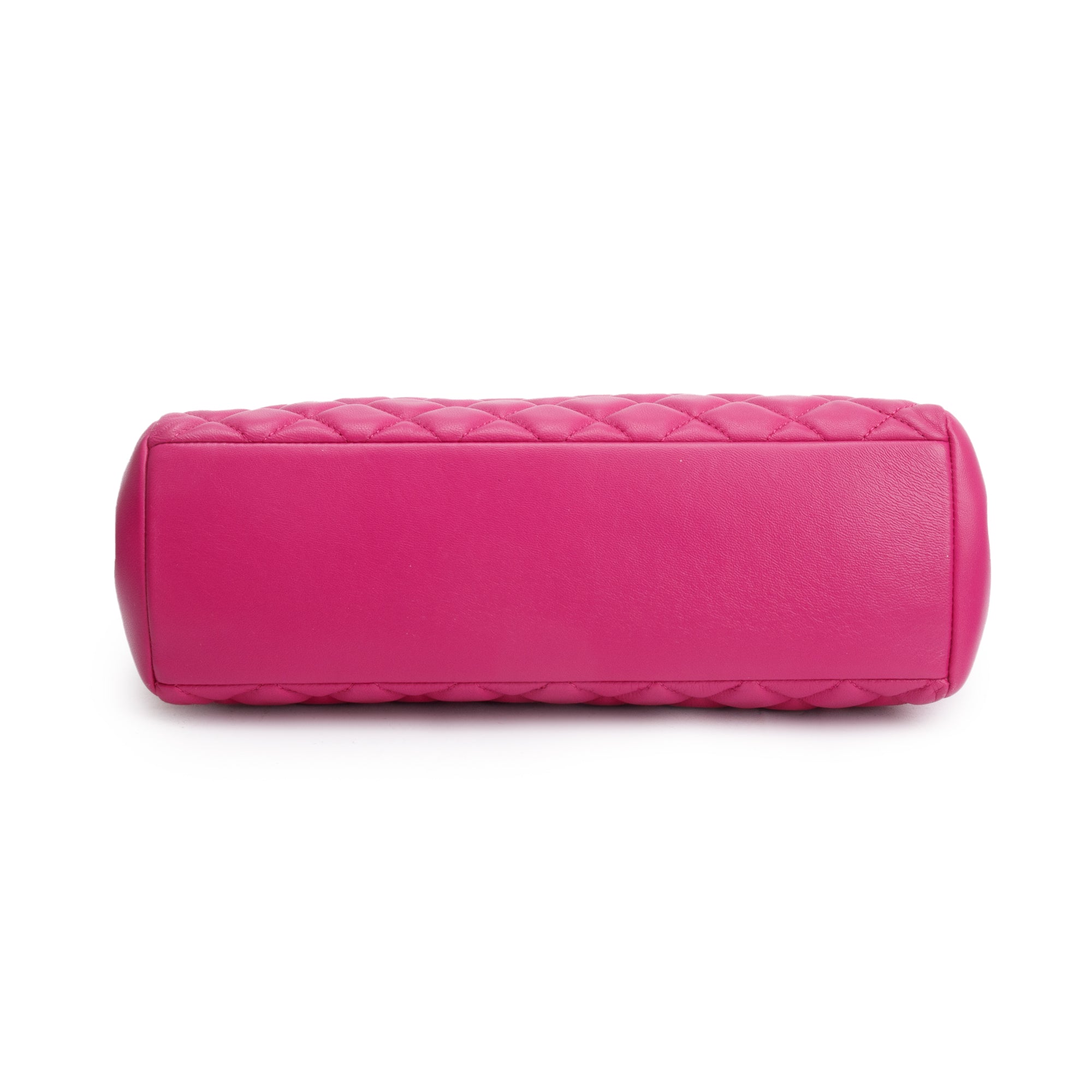 Versace Pink Quilted Calfskin Leather La Medusa Chain Shoulder Bag