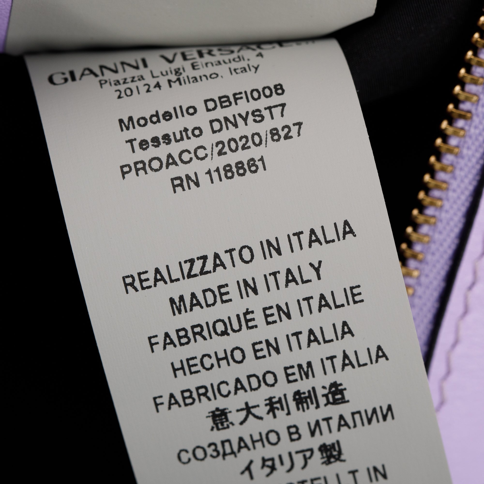 Versace Purple Leather-Trimmed Multicoloured Nylon Mix Print Hobo