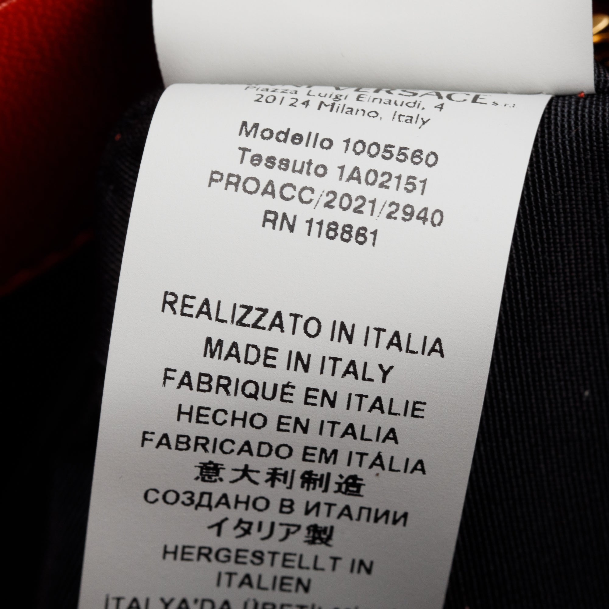 Versace Red Quilted Calfskin Leather Small La Medusa Tote Bag