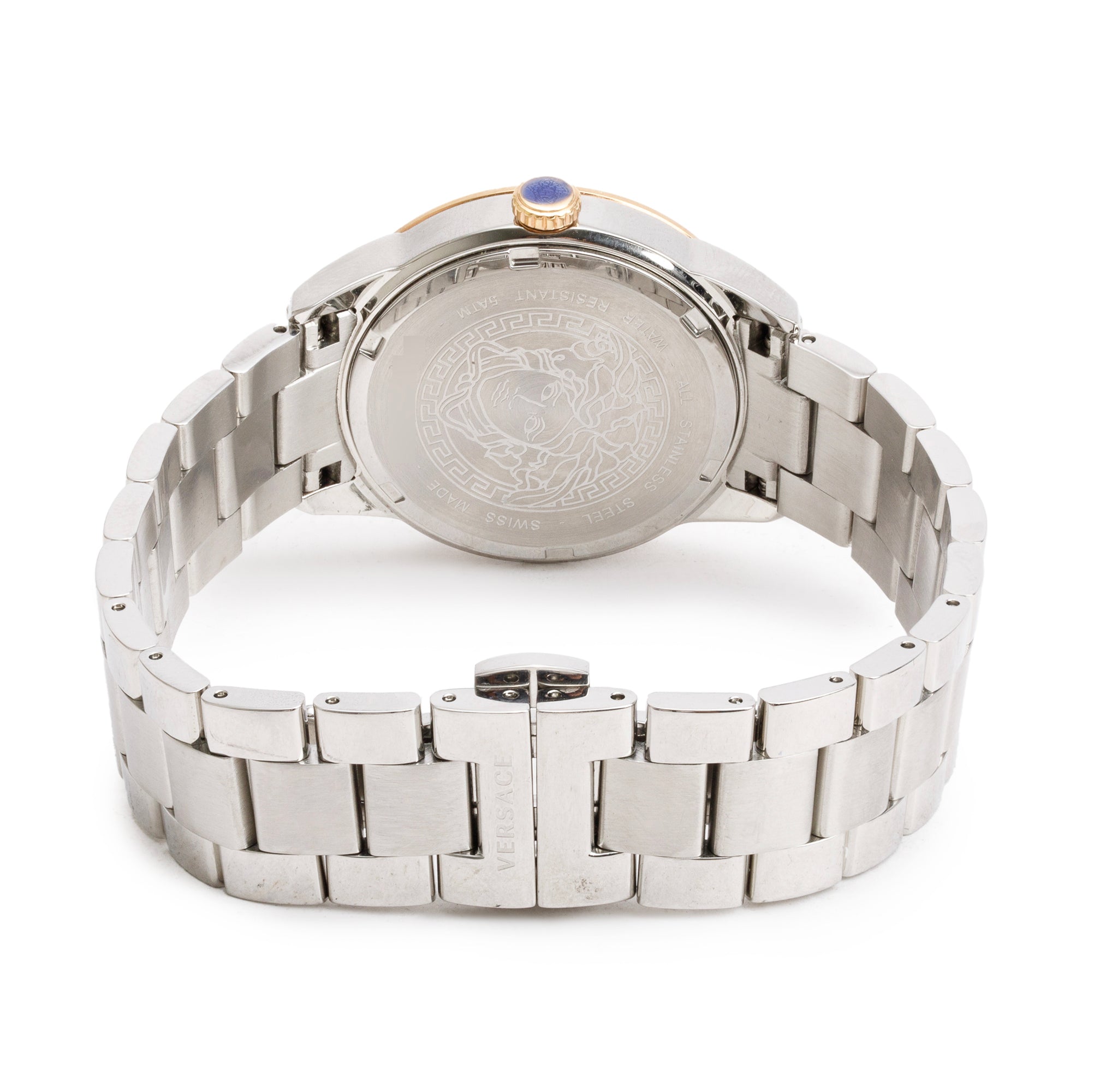 Versace Rose Gold-Plated & Stainless Steel Landmark 34 MM Quartz Watch w/ Box & Papers