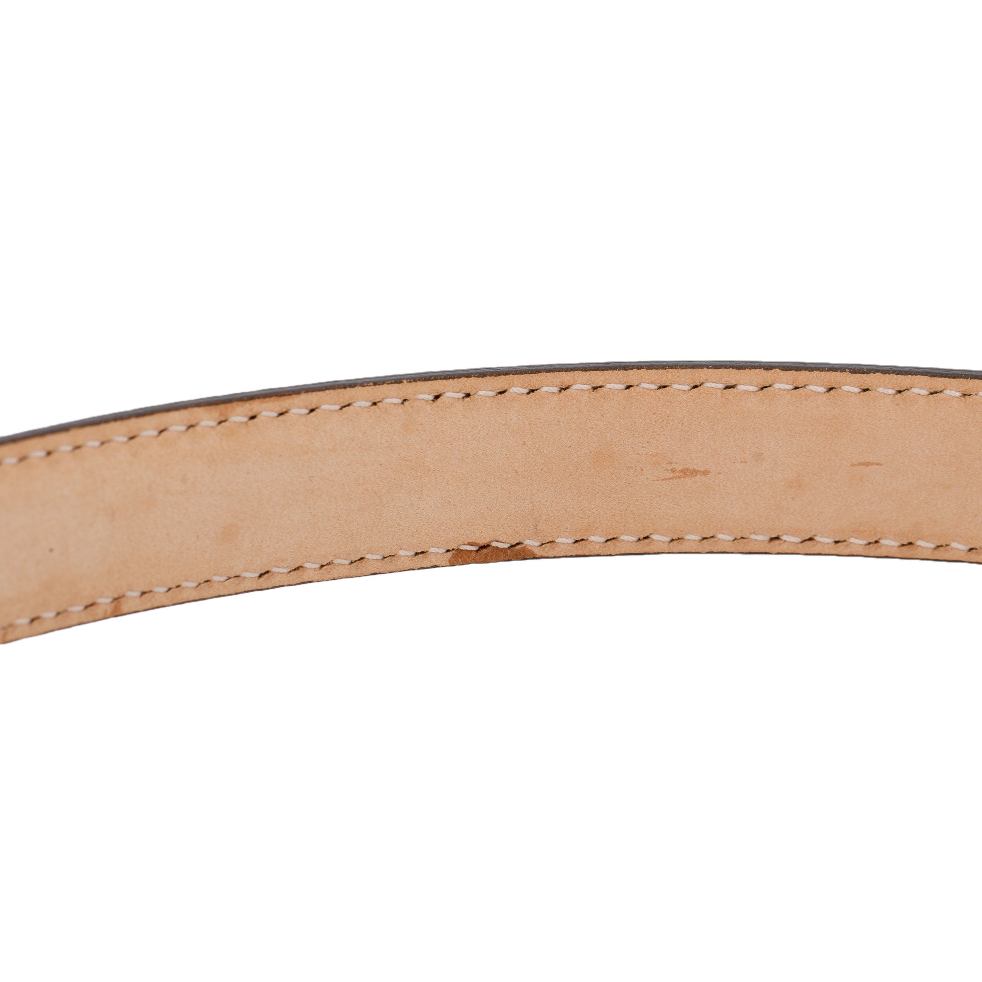 Versace White Calfskin Leather Barocco Medusa Buckle Leather Belt 105 42