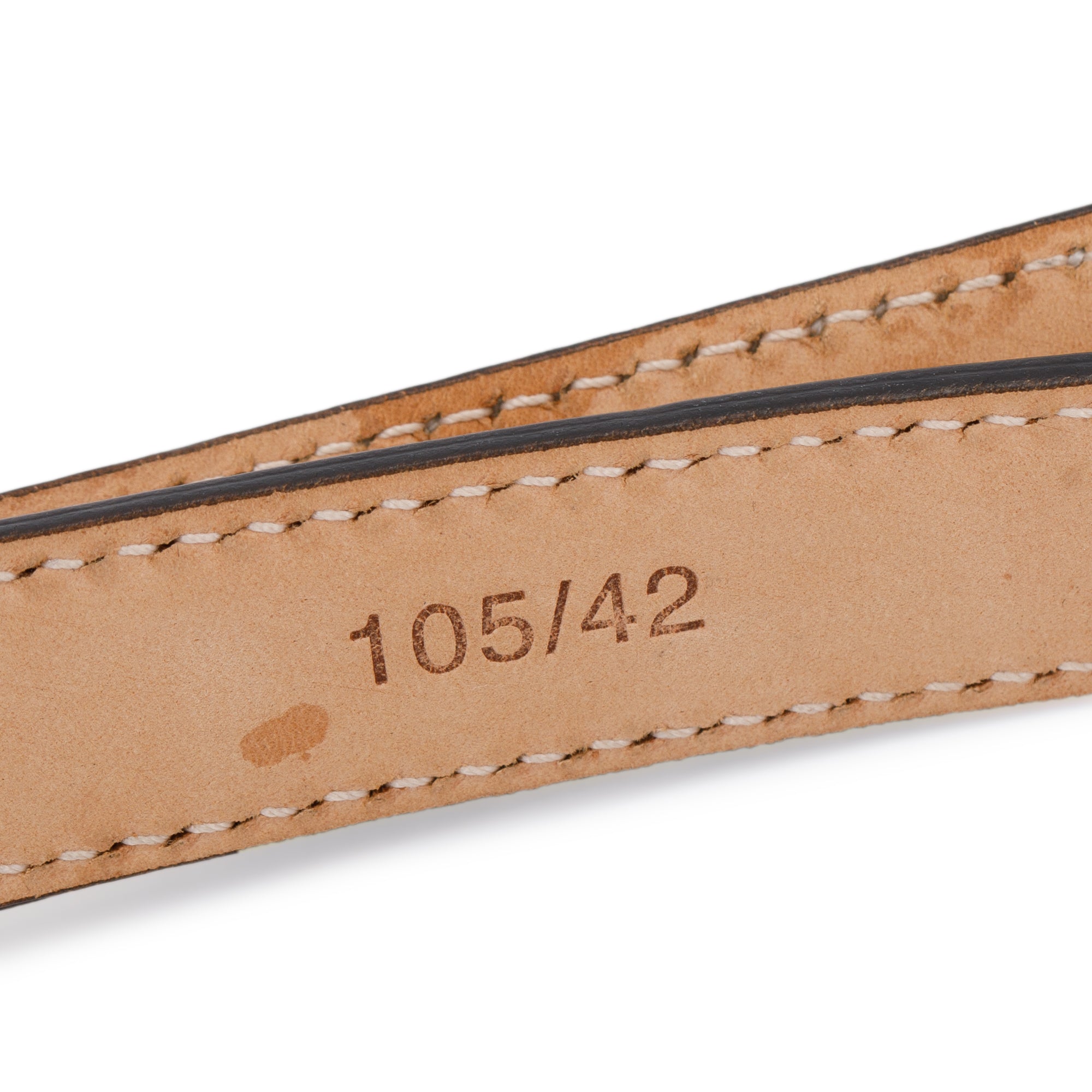 Versace White Calfskin Leather Barocco Medusa Buckle Leather Belt 105 42