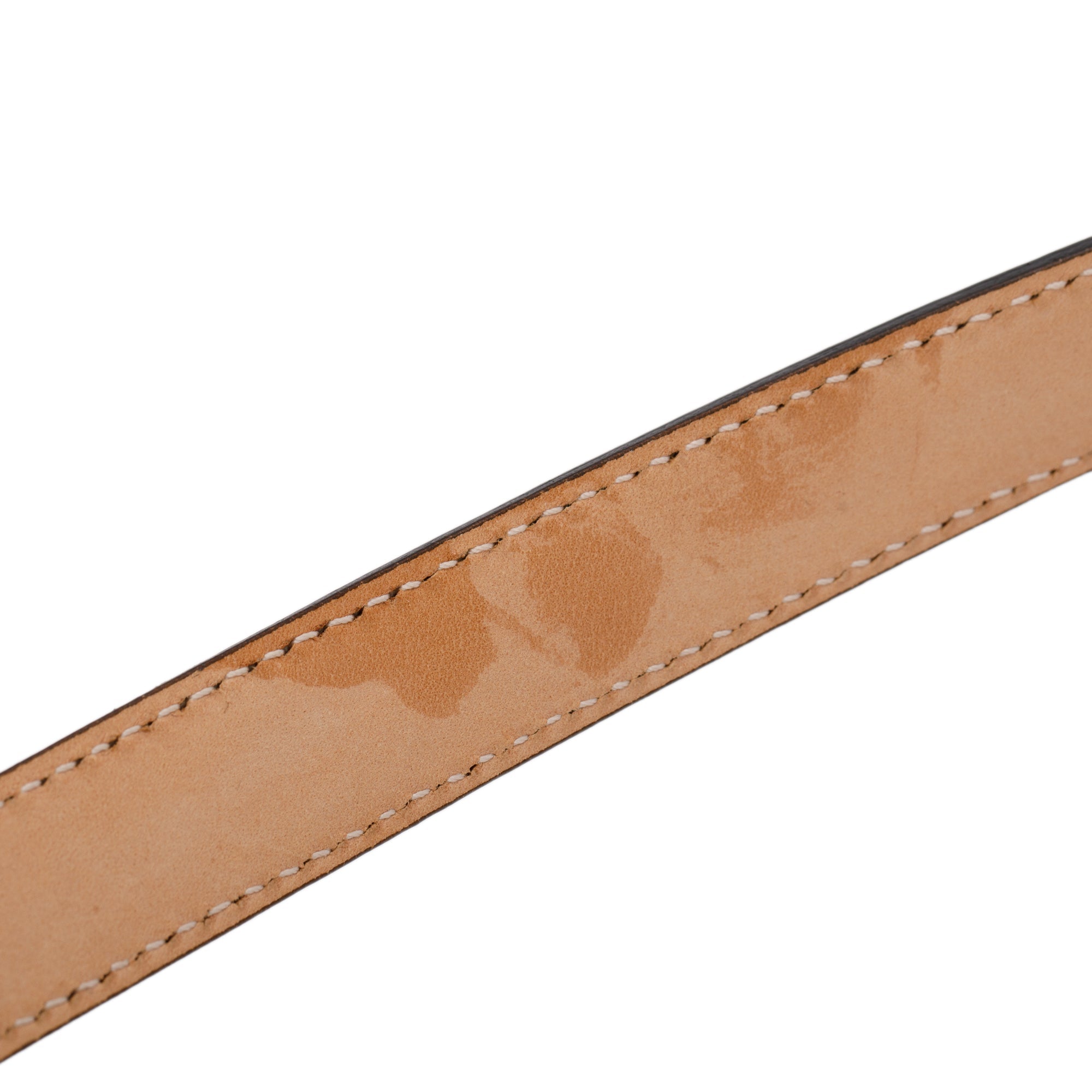 Versace White Calfskin Leather Barocco Medusa Buckle Leather Belt 105 42