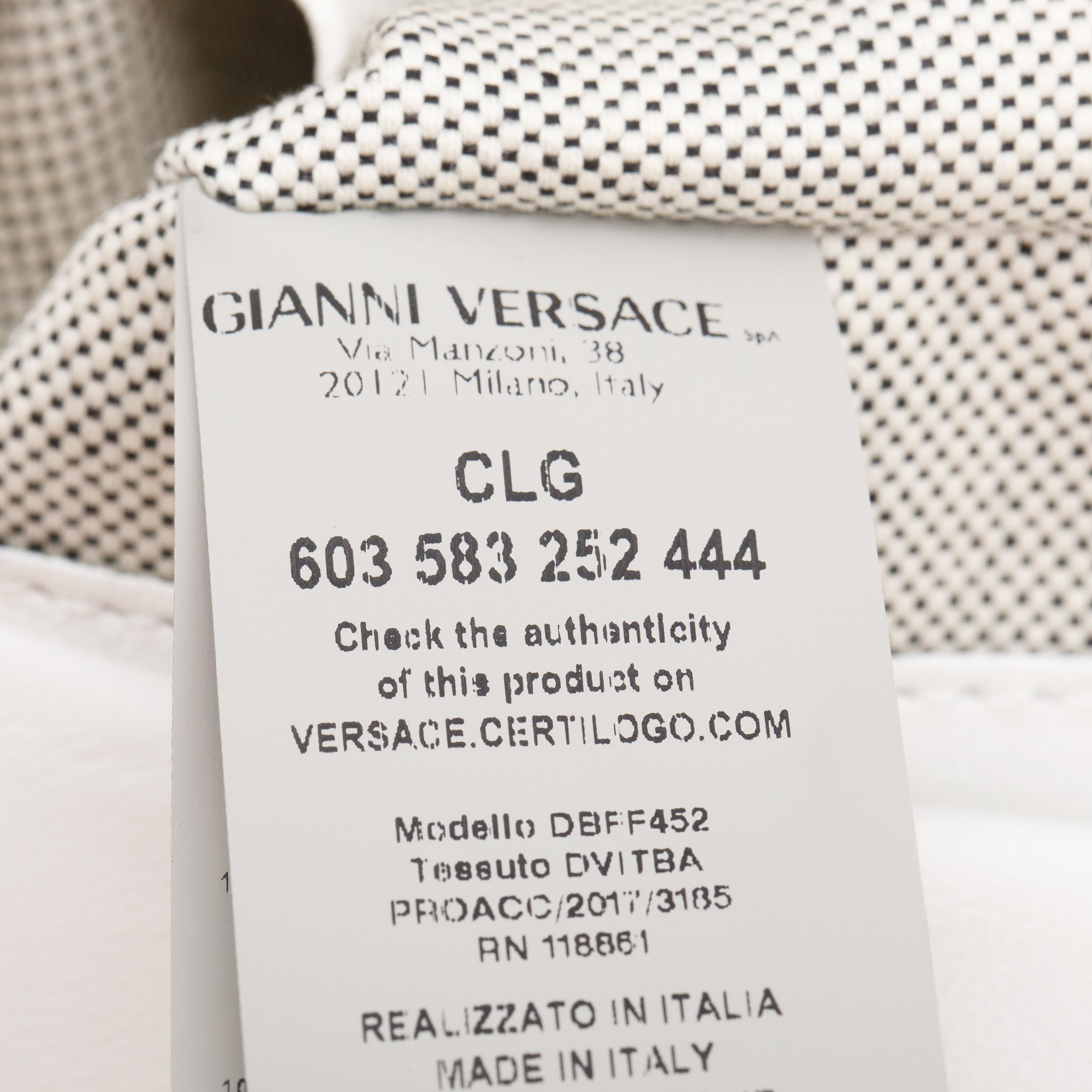 Versace White Embroidered Calfskin Leather Medium Palazzo Empire Tote Bag w/ Strap