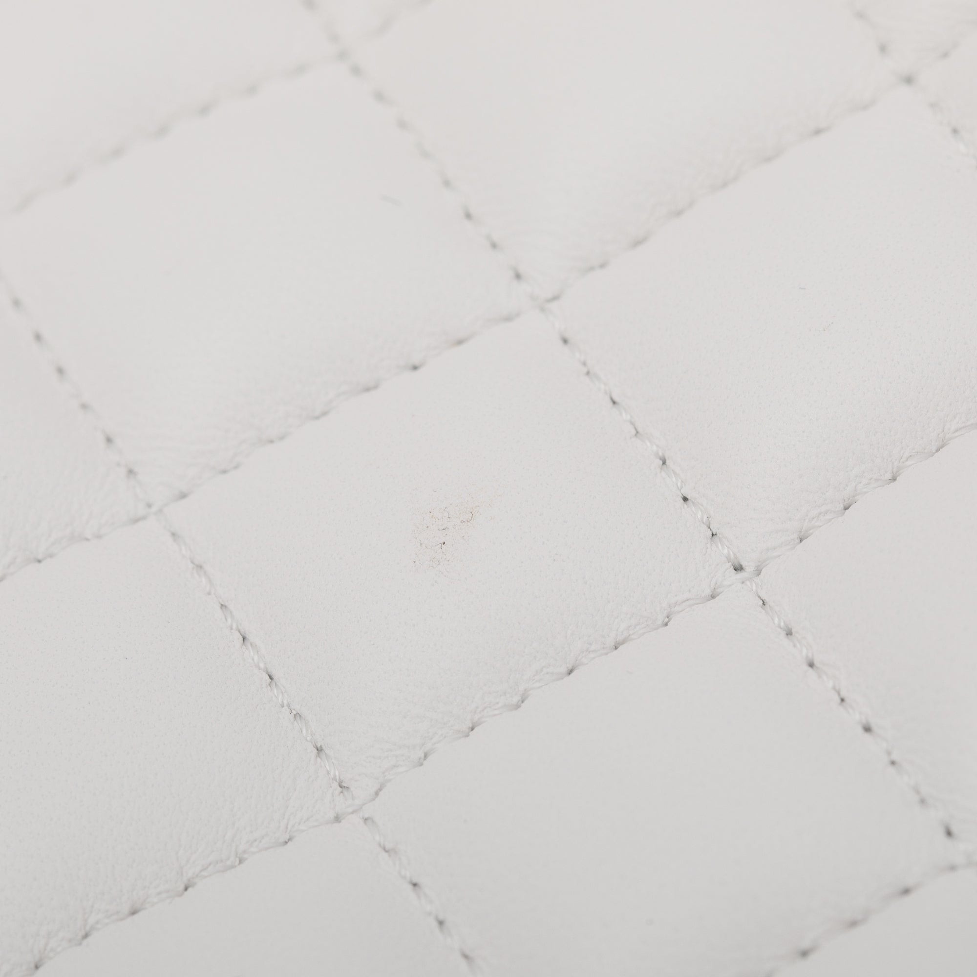 Versace White Quilted Calfskin Leather La Medusa Tote Bag