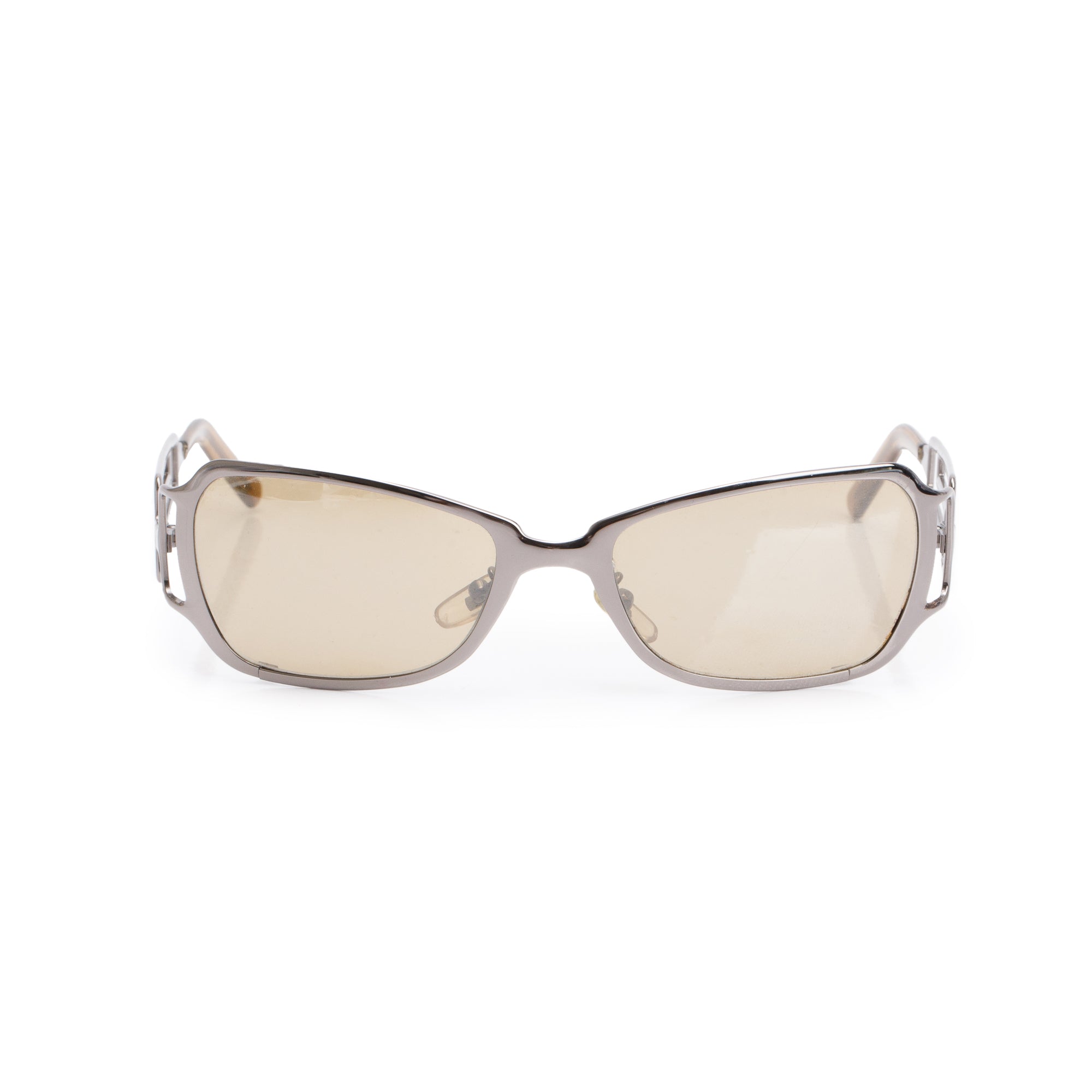 Versace X96 Gun-Metal Medusa Insignia Sunglasses w/ Case