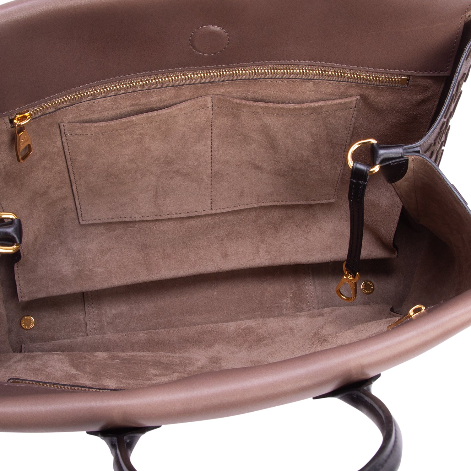 Louis Vuitton Purple Cuir Orfevre Veau Cachemire Tote W