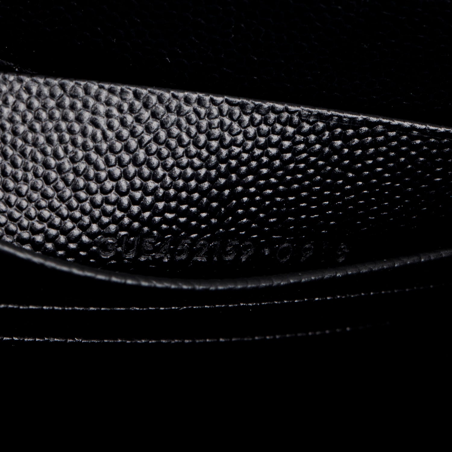 Saint Laurent Black Leather Kate Tassel Wallet on Chain
