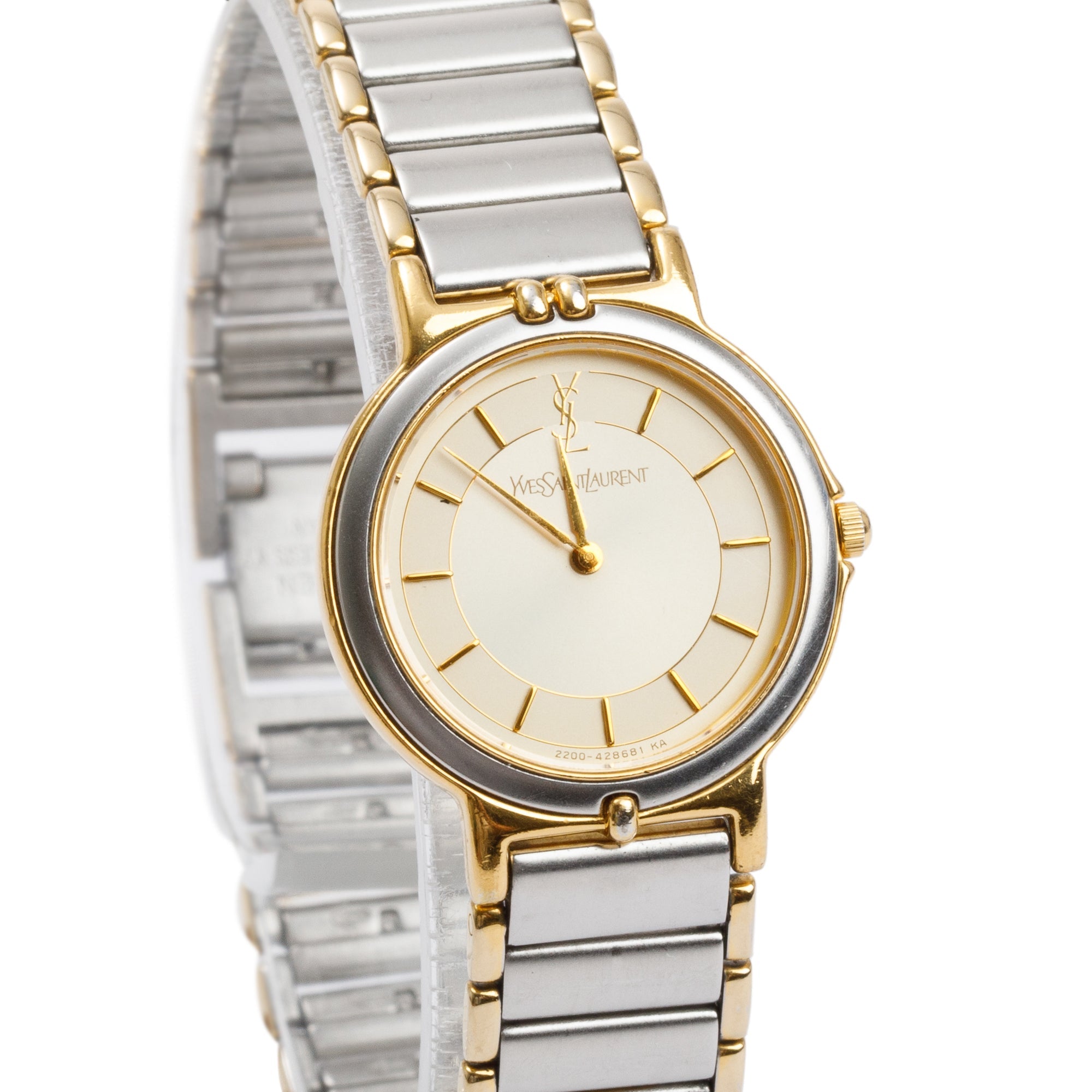 Yves Saint Laurent Two-Tone Stainless Steel Vintage 23.5 MM Watch