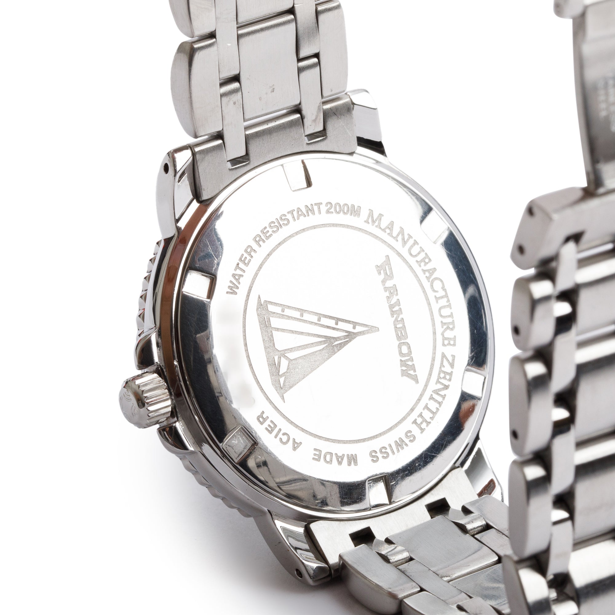 Zenith Stainless Steel Rainbow Elite 38 MM Automatic Watch w/ Box