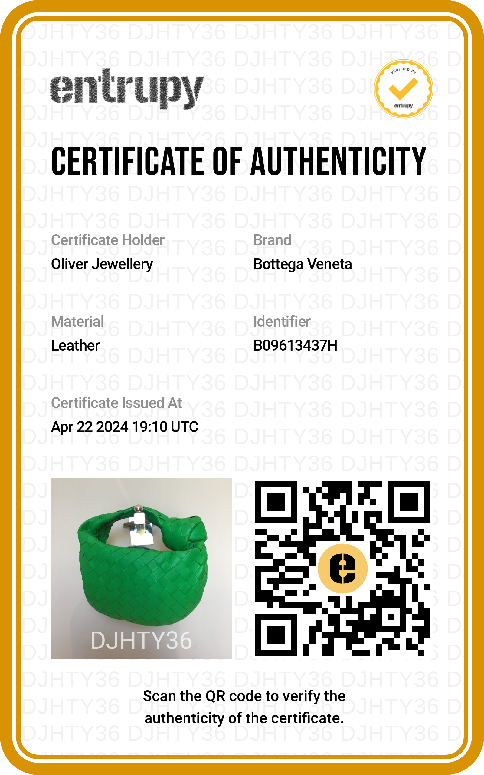 Bottega Veneta Green Intrecciato Leather Mini Jodie Bag