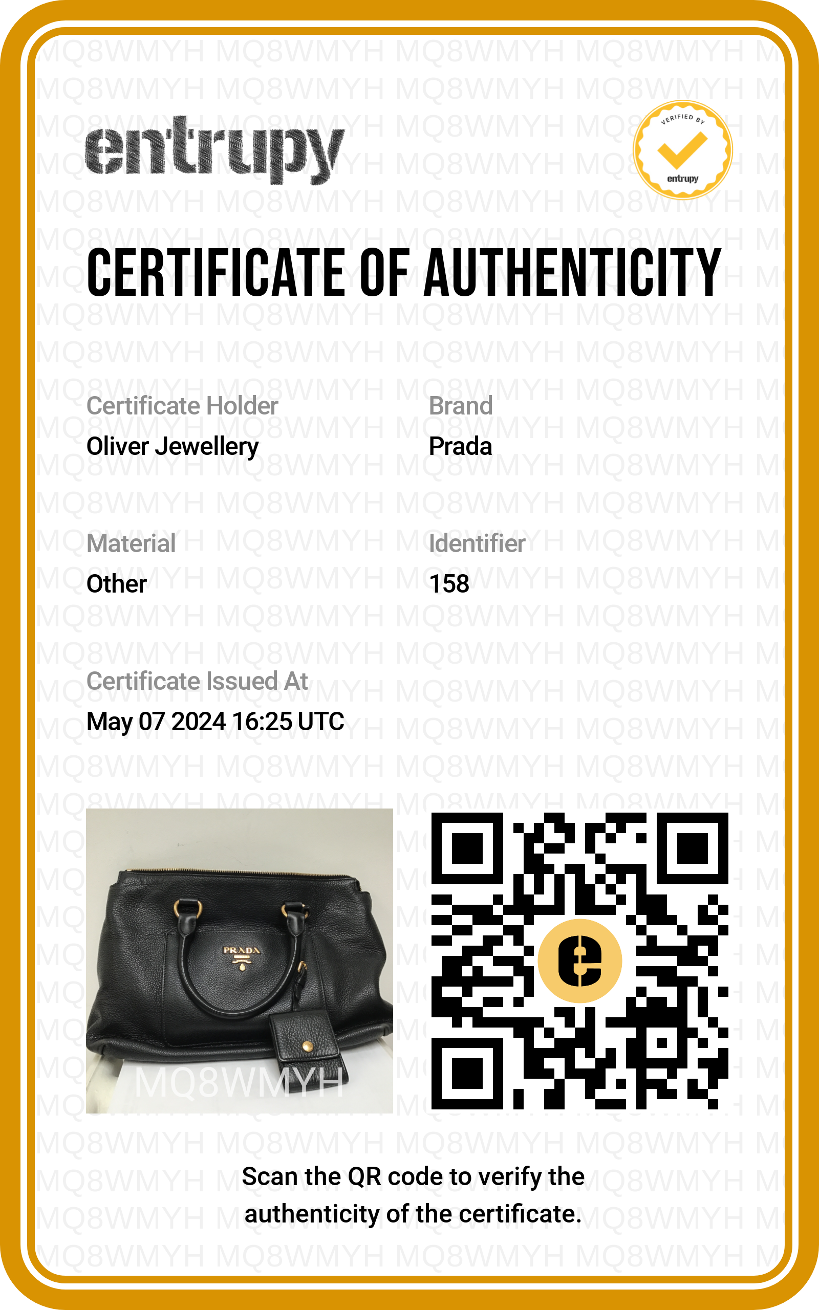 Prada Black Vitello Daino Leather Pocket Zip Tote w/ Strap & Receipt