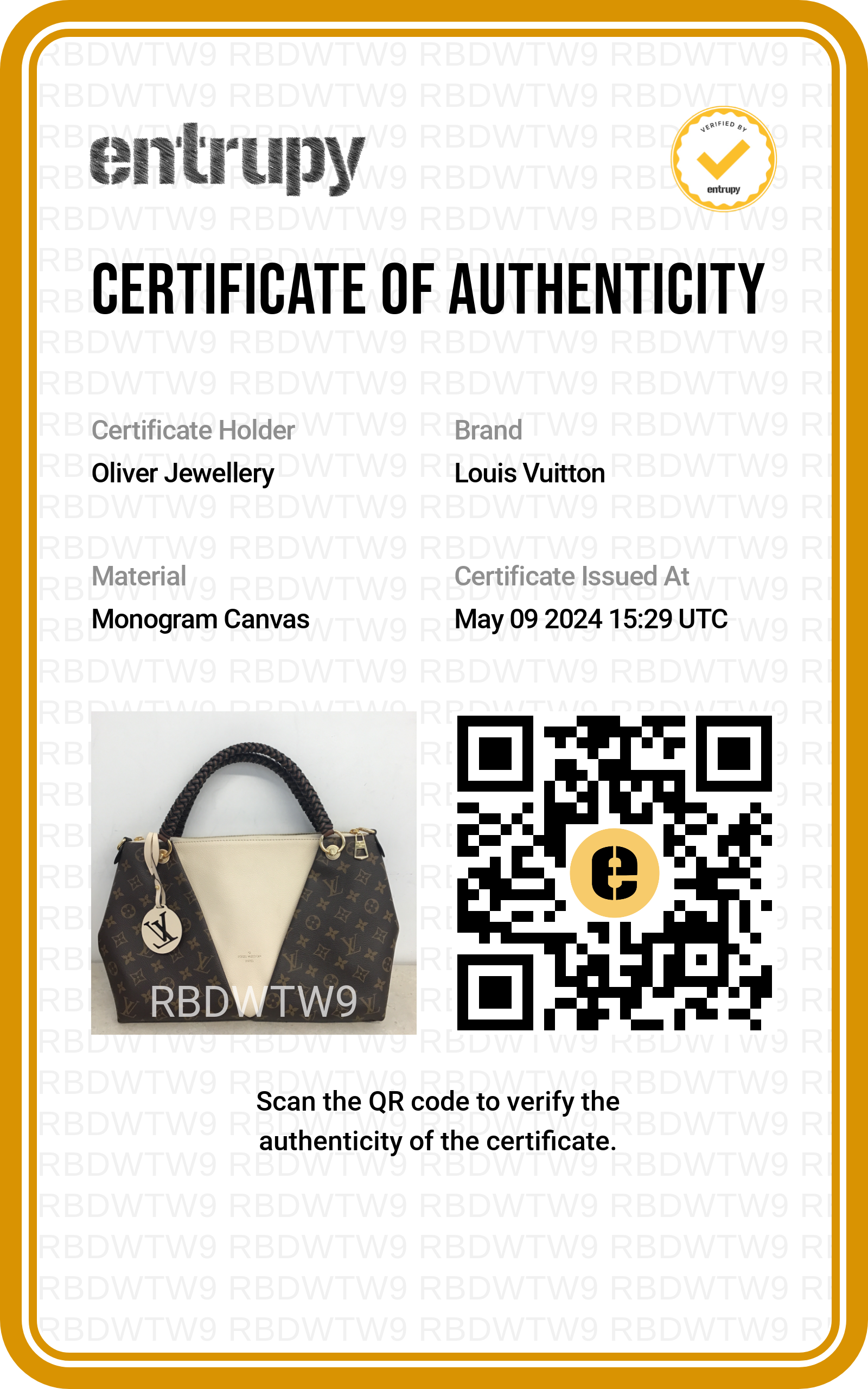 Louis Vuitton Monogram Braided V Tote MM w/ Strap & Box