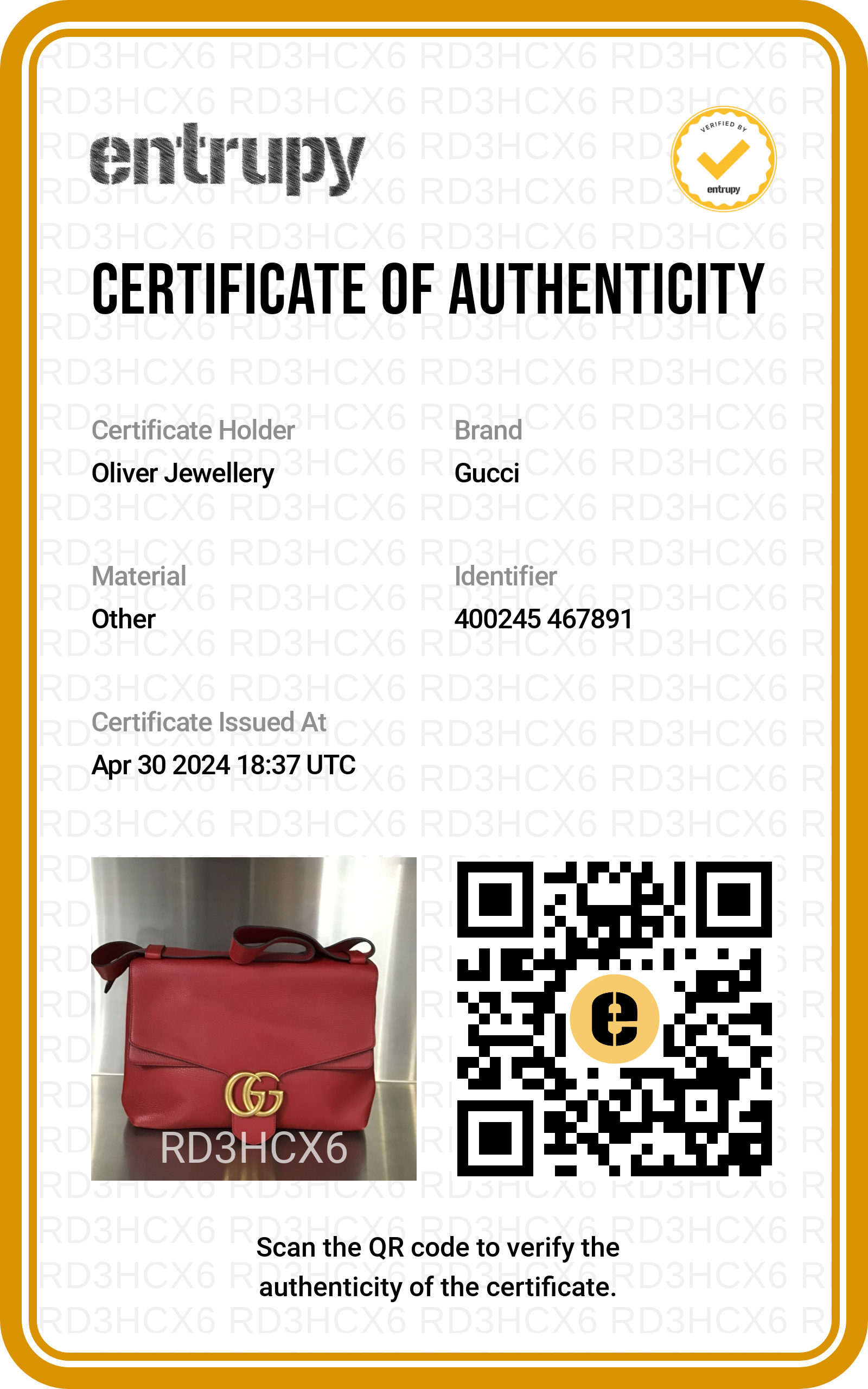 Gucci Red Pebble Leather GG Marmont Medium Shoulder Bag