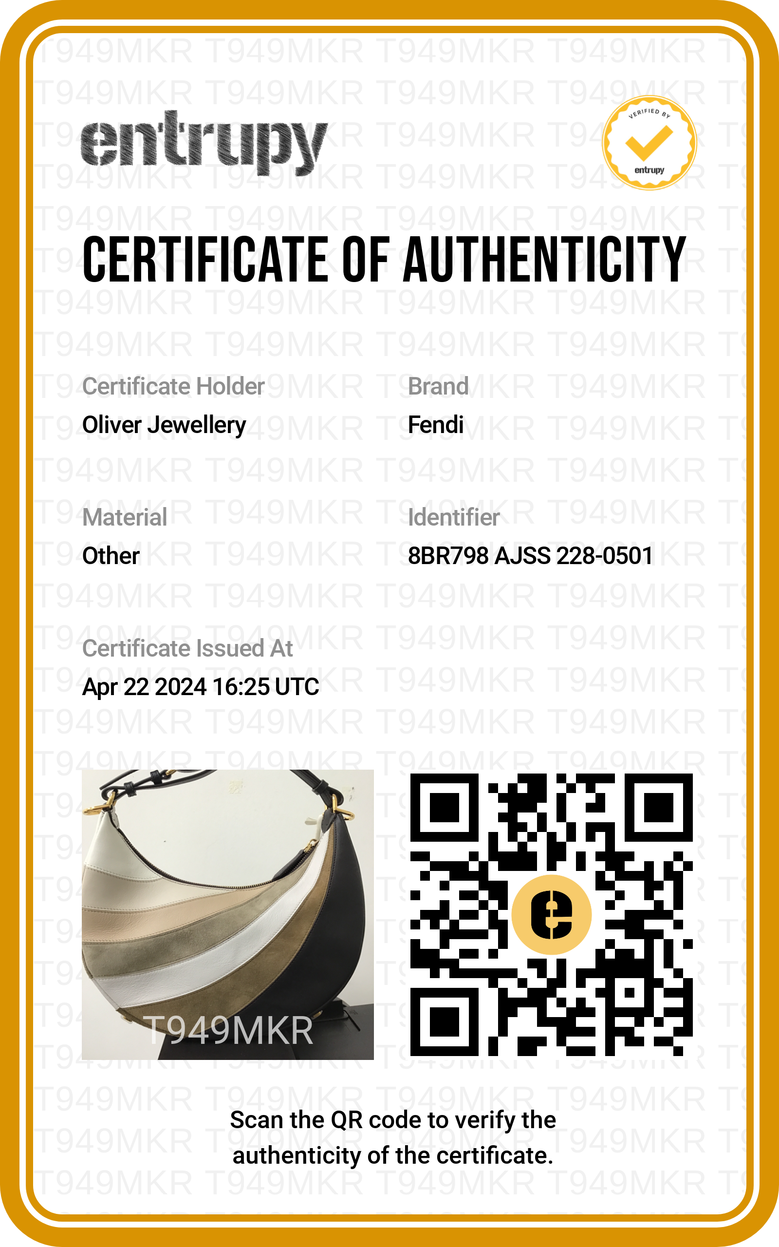 Fendi Grigio Multicolor Ebano Vitello Seta Suede Goatskin Small Rainbow Fendigraphy Bag w/ Box