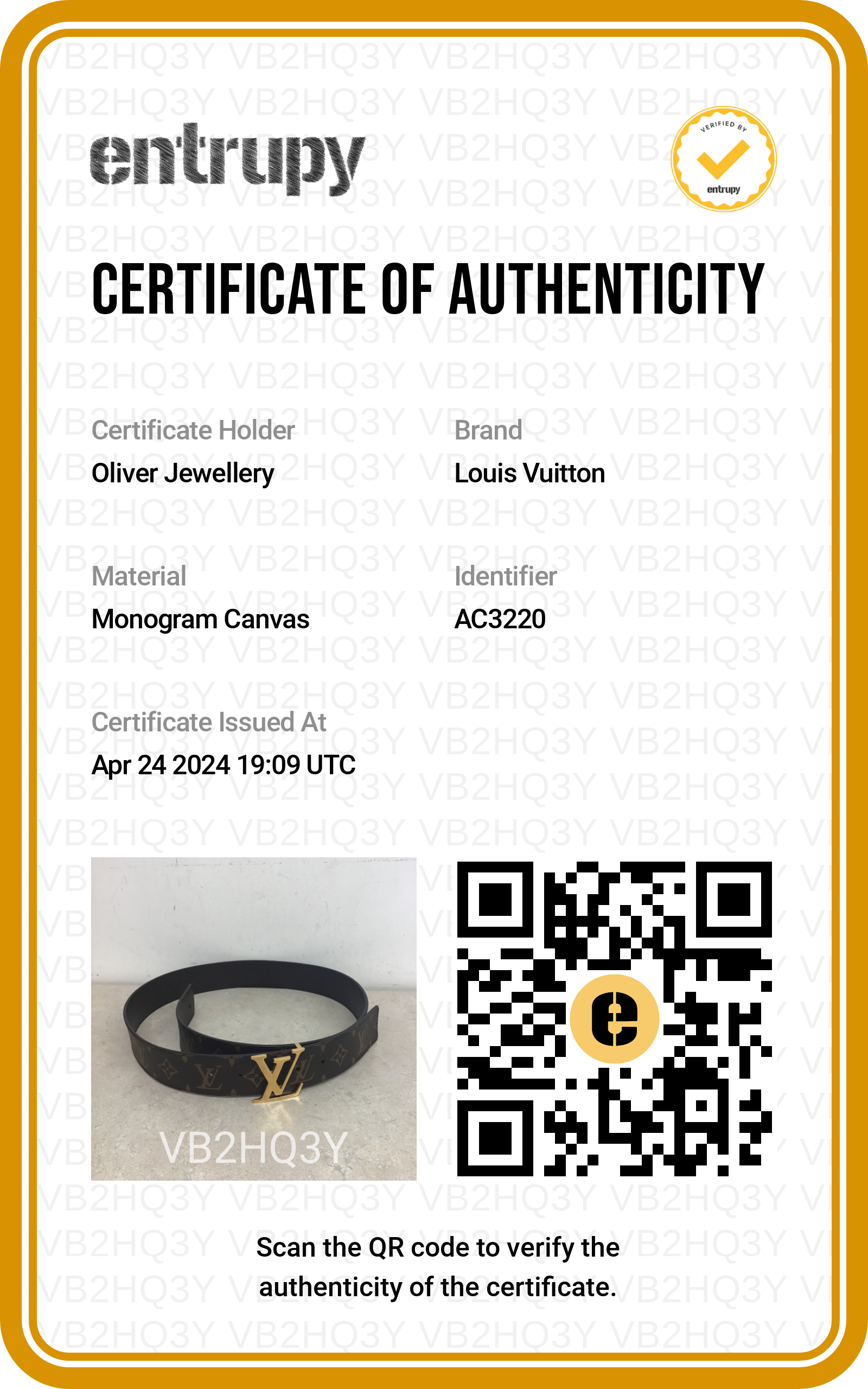 Louis Vuitton 2020 Monogram Canvas & Brown Leather LV Initiales 40 MM Reversible Belt, Size 95 38 w/ Box & Receipt