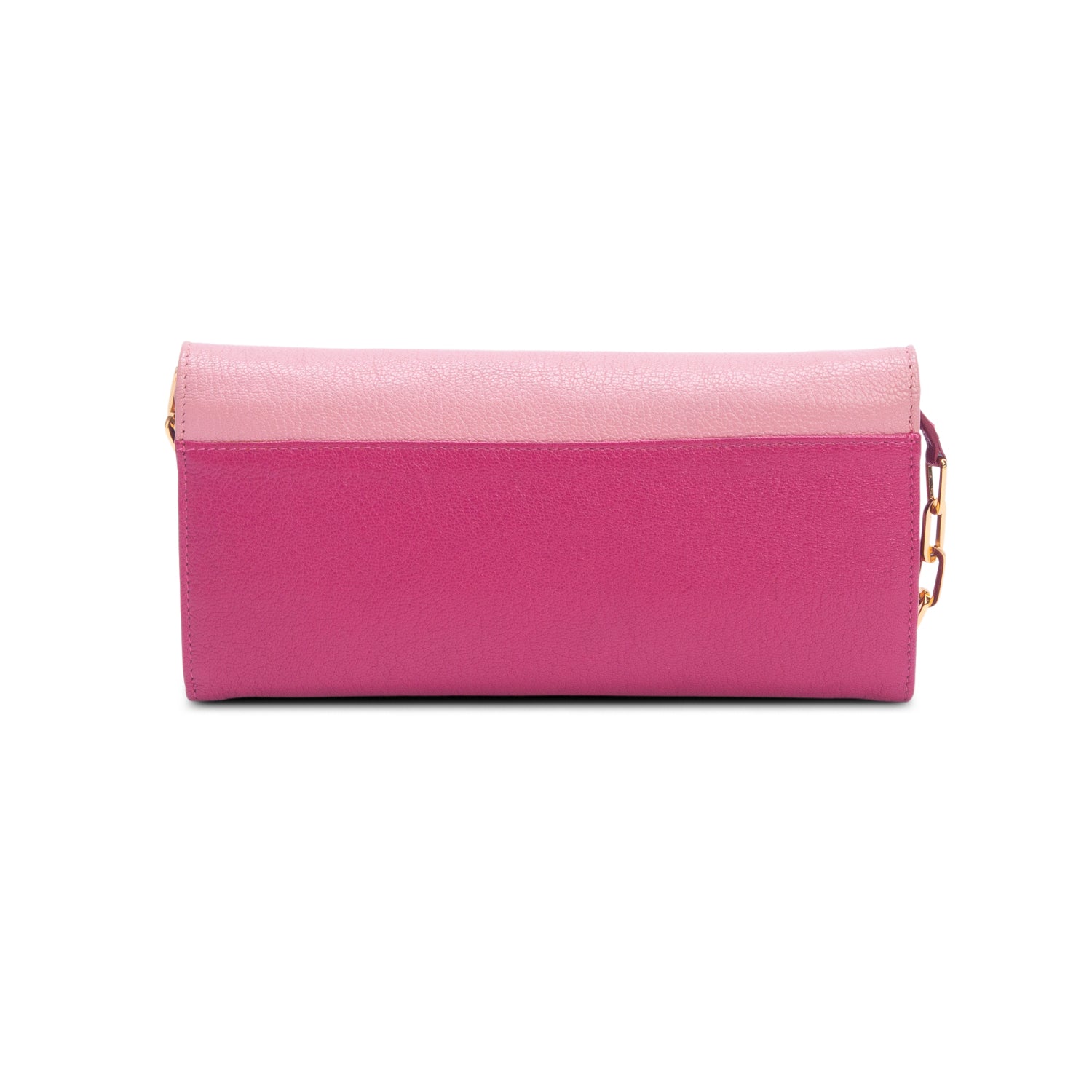 Miu Miu Pink Calfskin Wallet on Chain