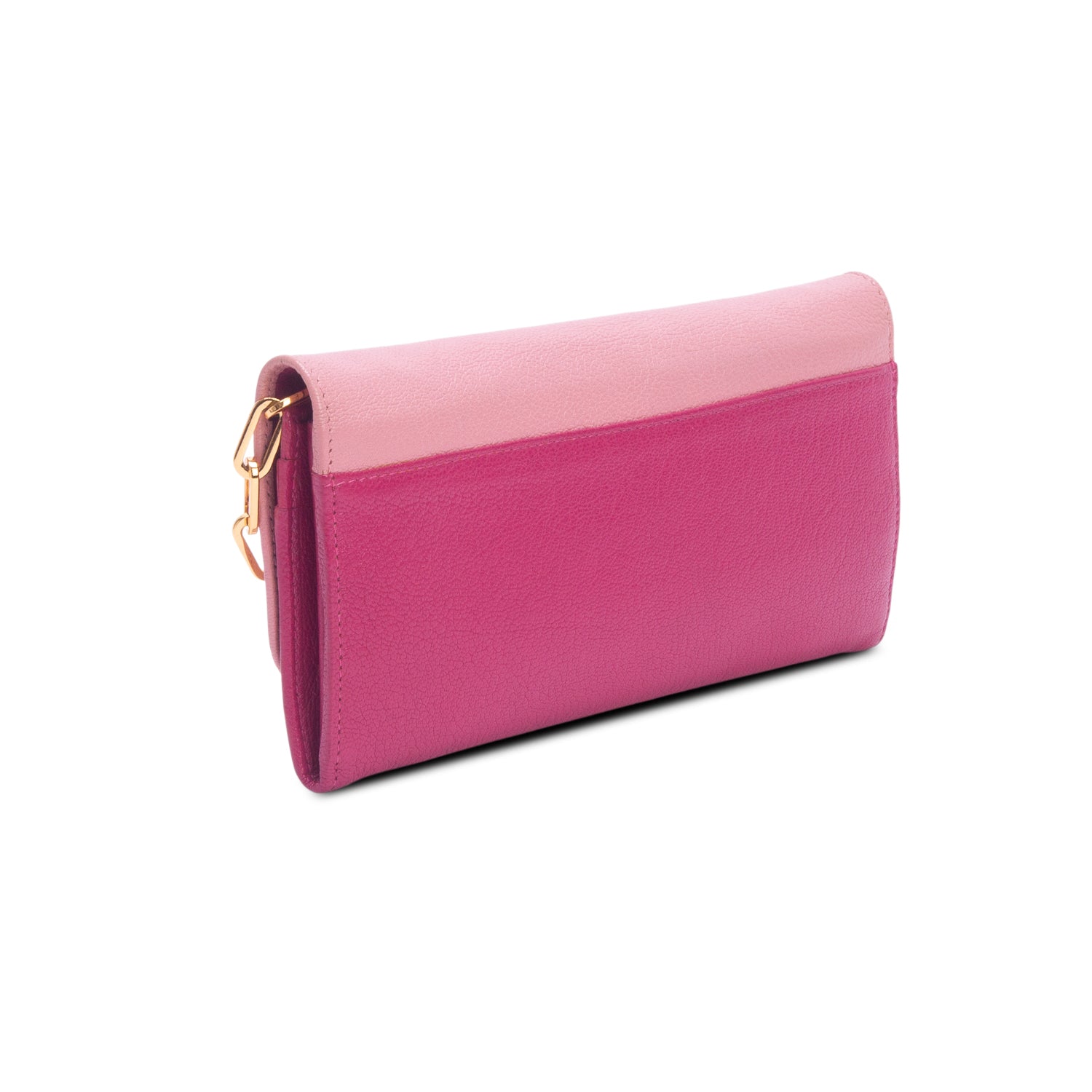 Miu Miu Pink Calfskin Wallet on Chain