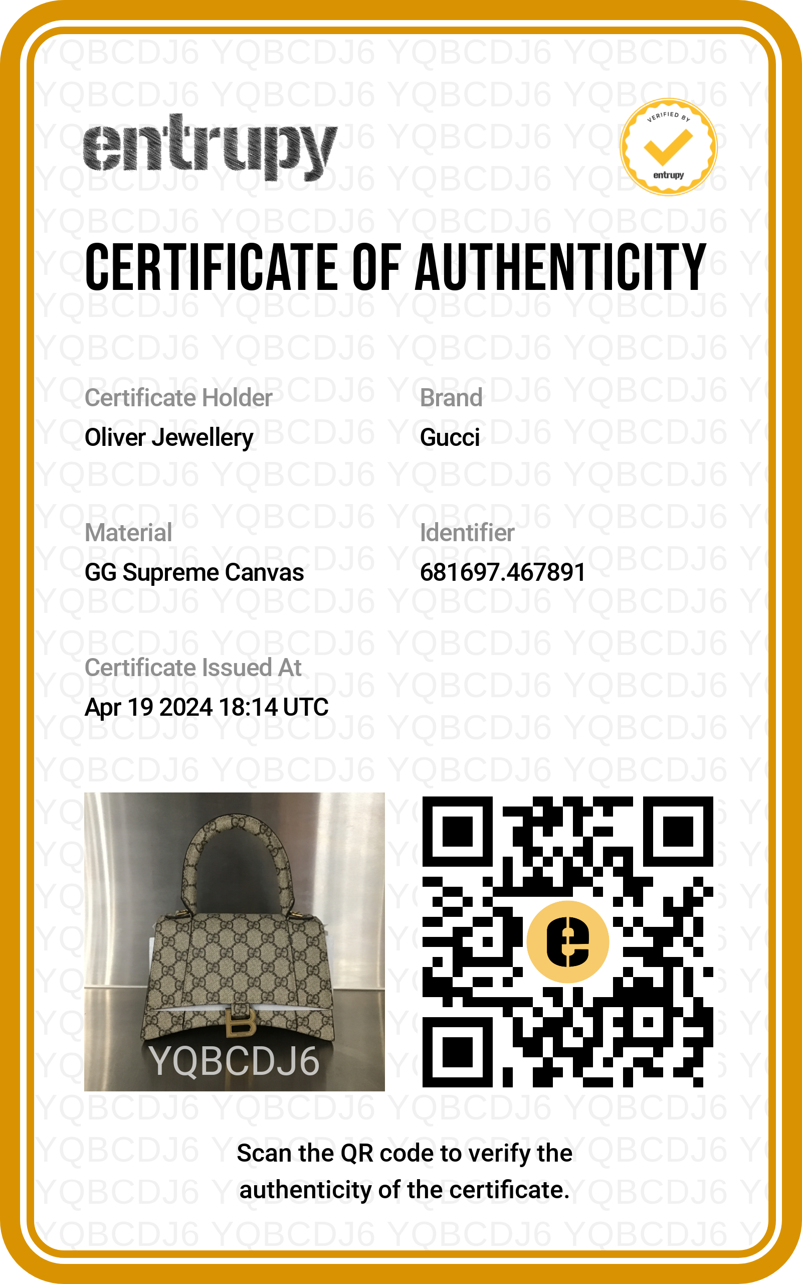 Gucci x Balenciaga The Hacker Project GG Supreme Small Hourglass Top Handle Bag w/ Strap & Box