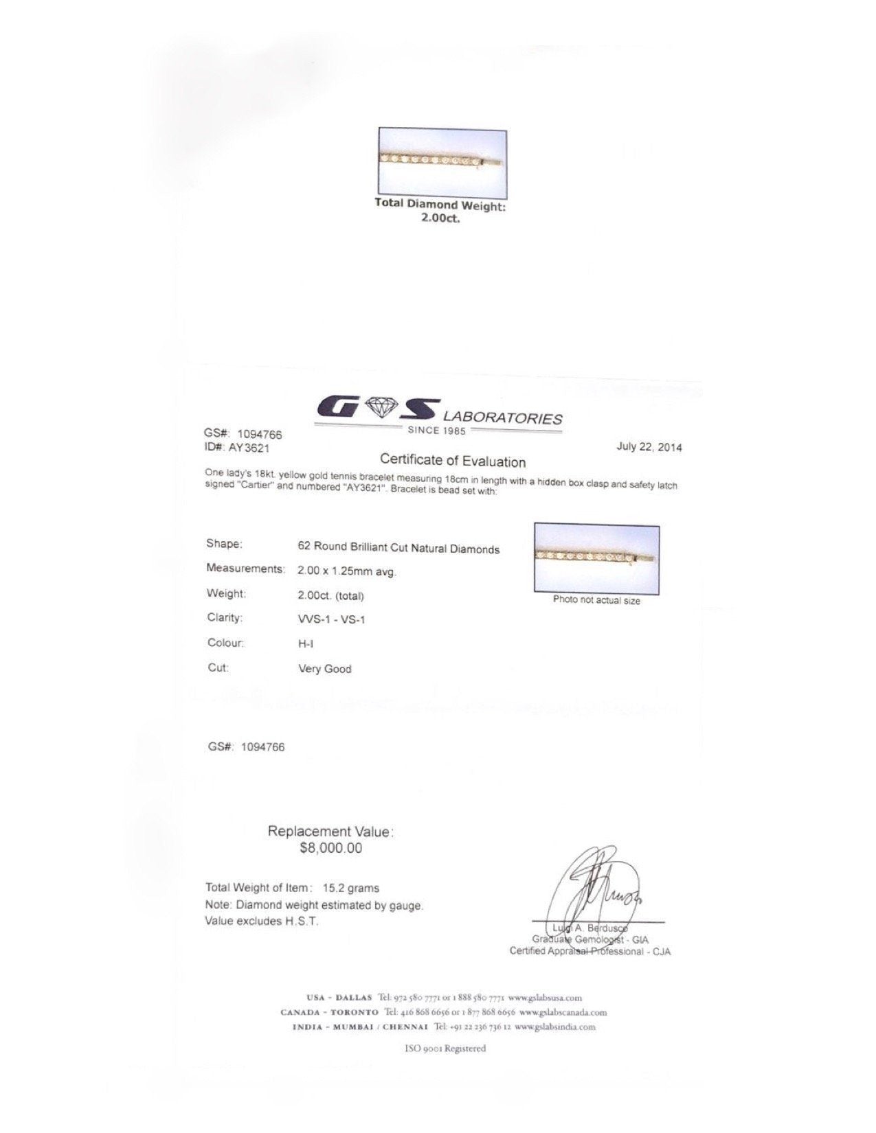 Cartier Diamond Lanieres Bracelet