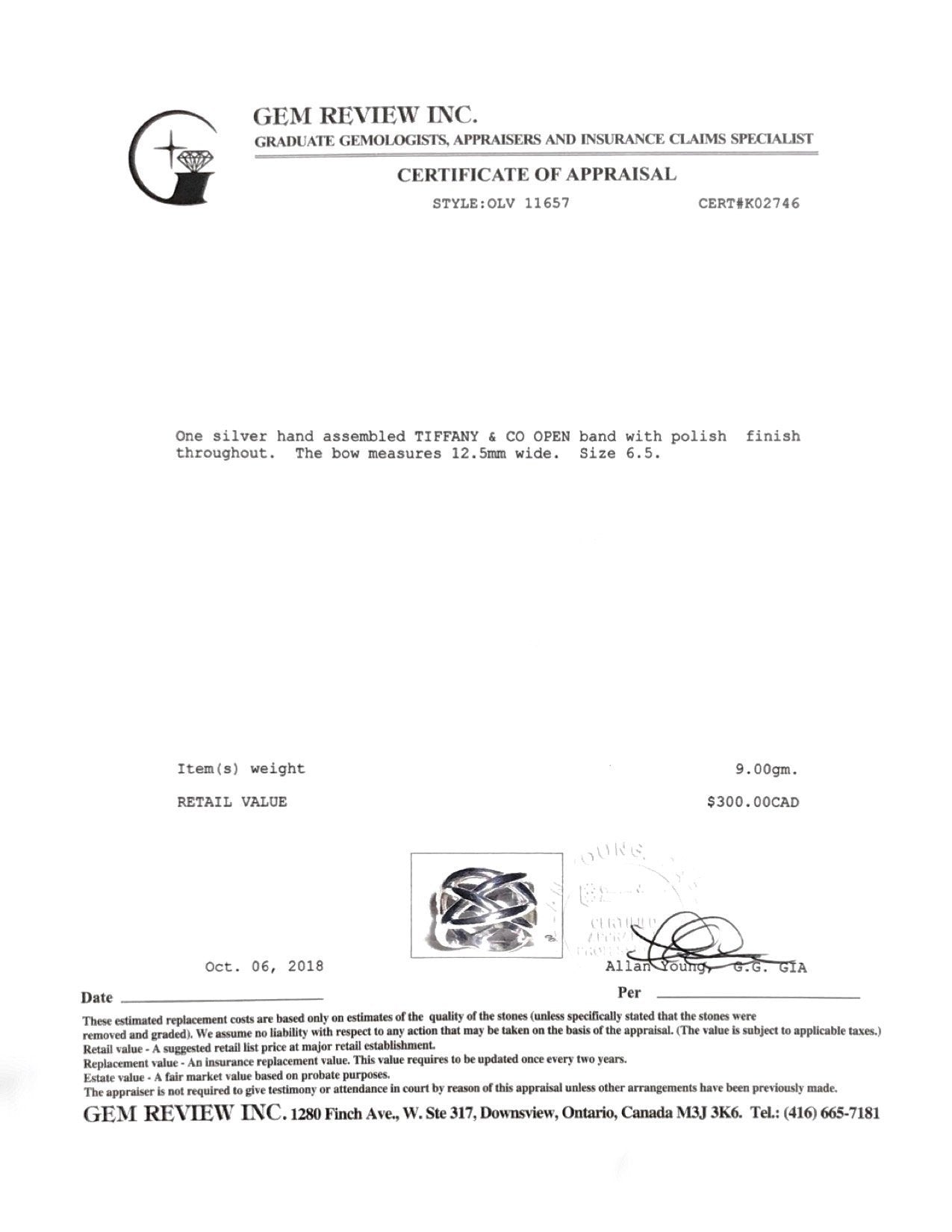 Tiffany & Co. Open Band