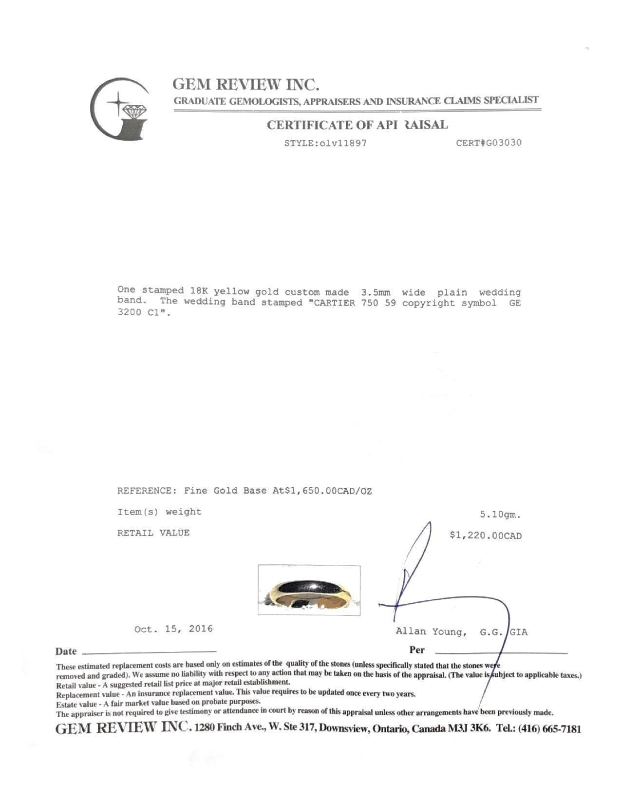 Cartier Wedding Band