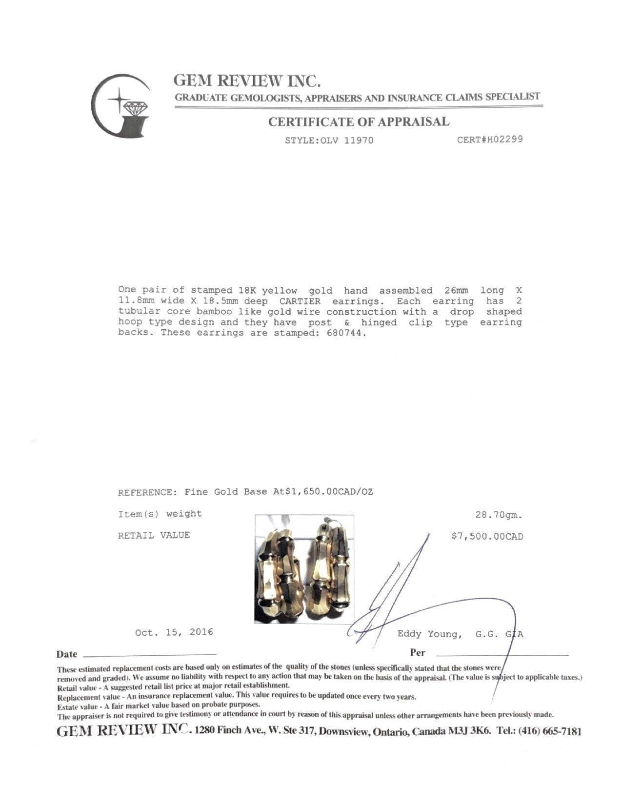 Cartier Vintage Earrings