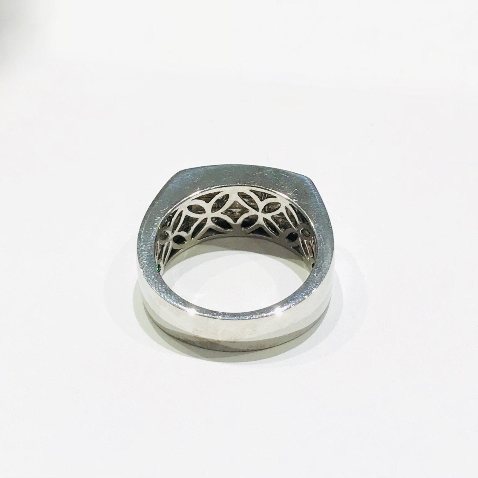 14 Karat White Gold Custom Made Diamond Ring