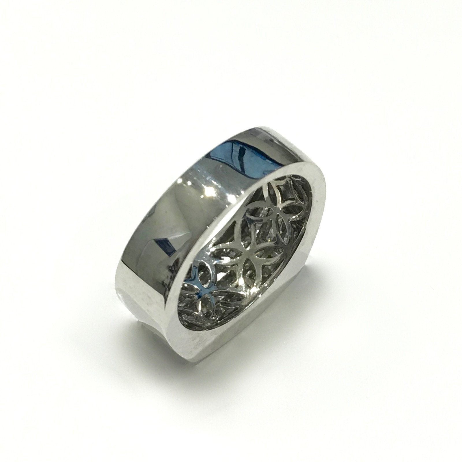 14 Karat White Gold Custom Made Diamond Ring