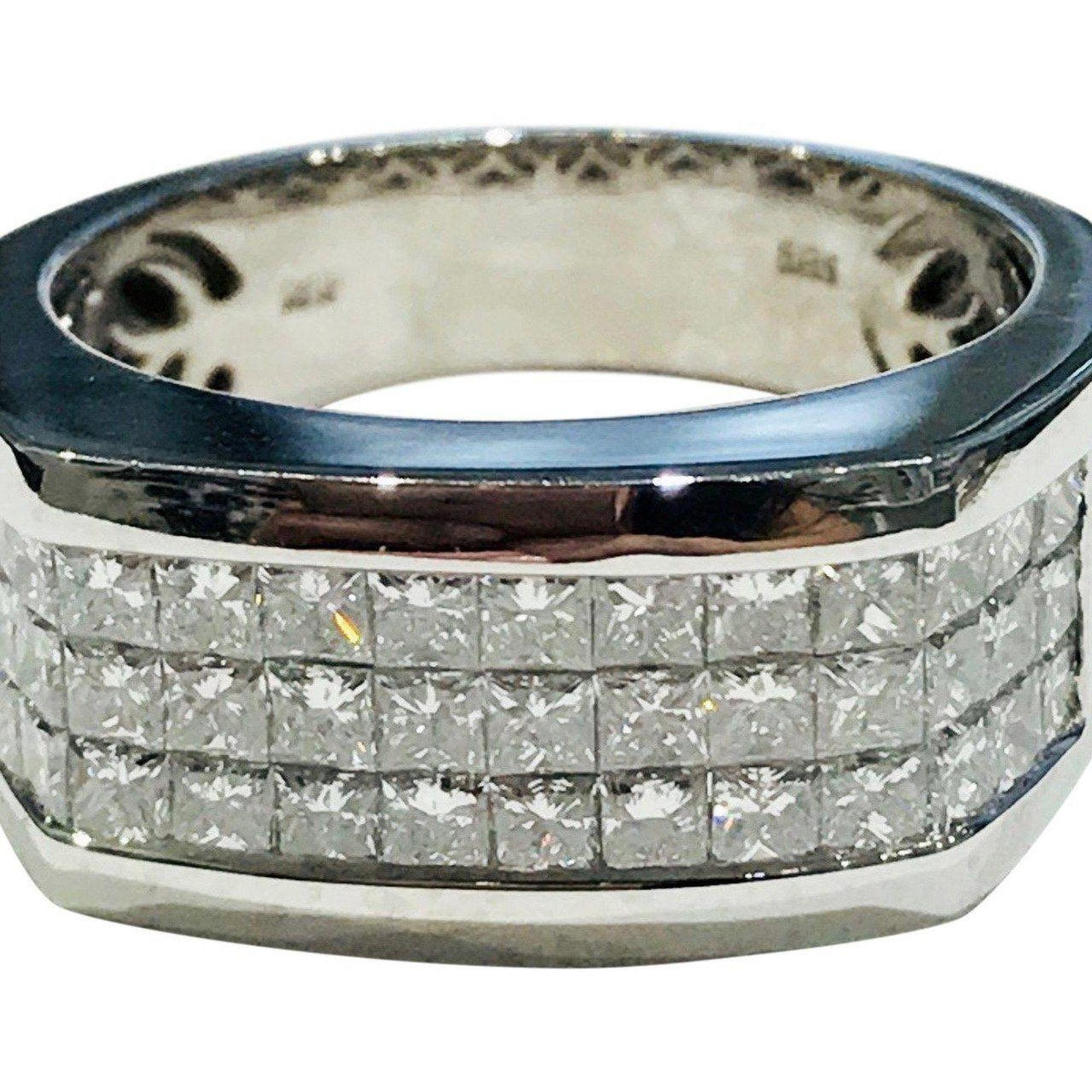 14 Karat White Gold Custom Made Diamond Ring