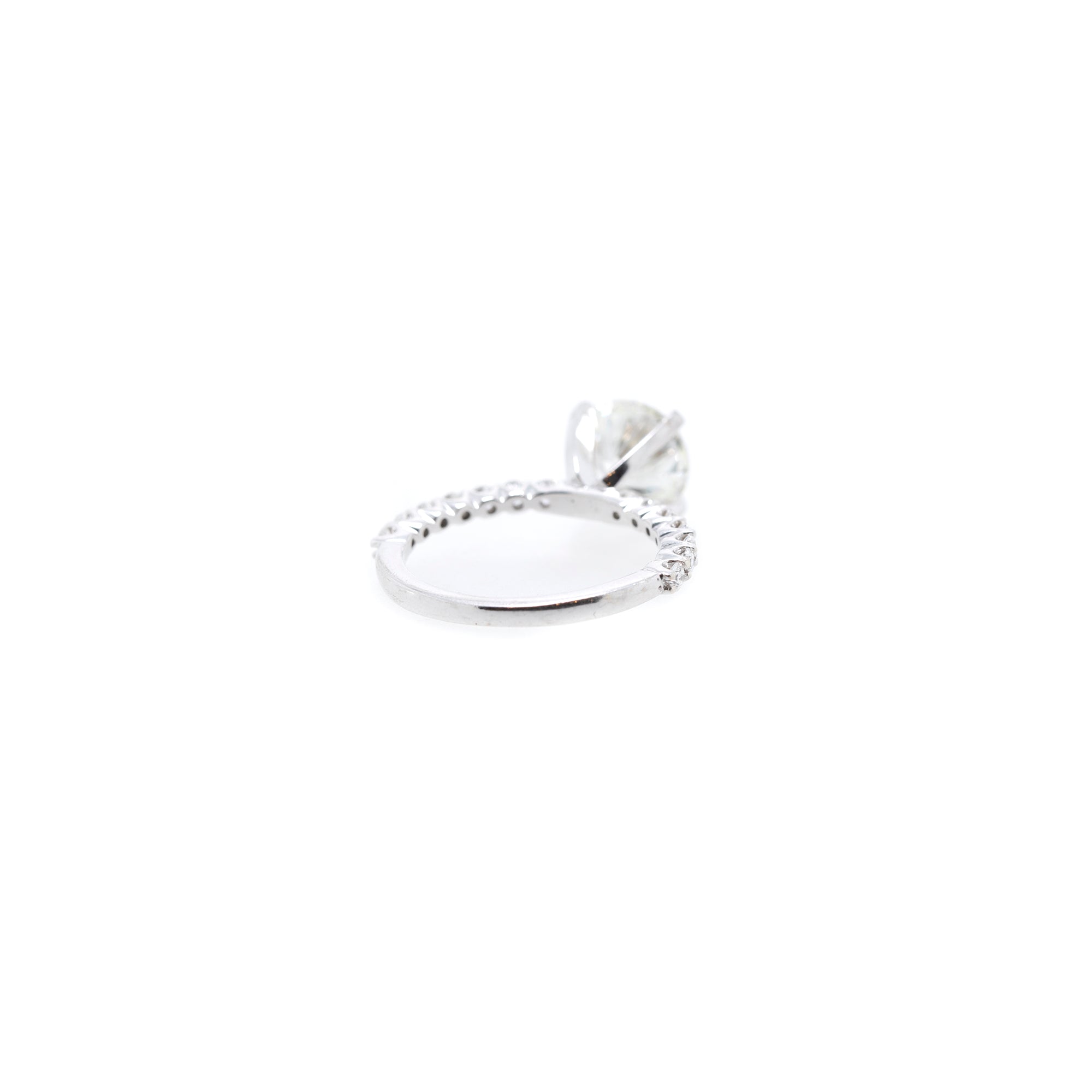 14k White Gold 1.90 ct. Diamond Engagement Ring w/ GIA Diamond Certificate