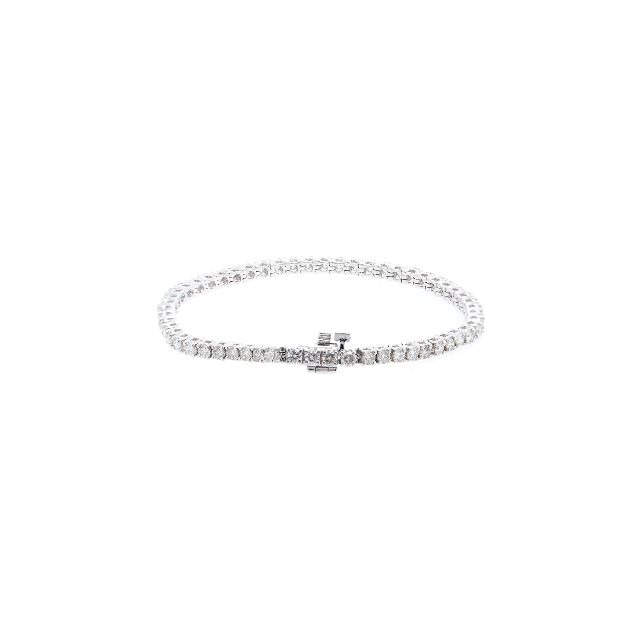 14k White Gold 4.50 tcw. Diamond Tennis Bracelet