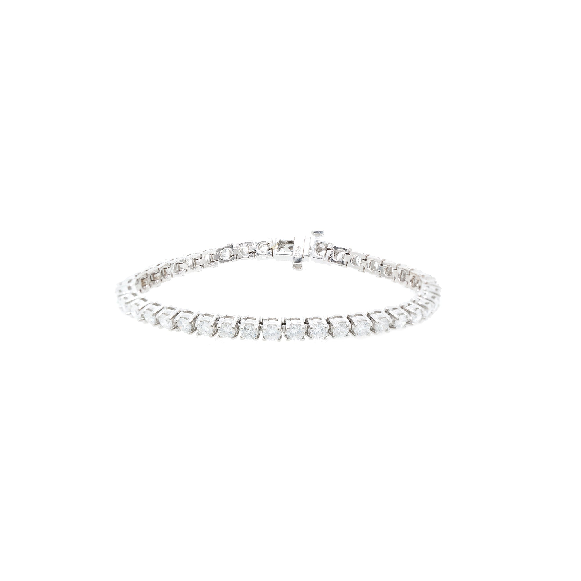 14k White Gold 7.00 tcw. Diamond Tennis Bracelet